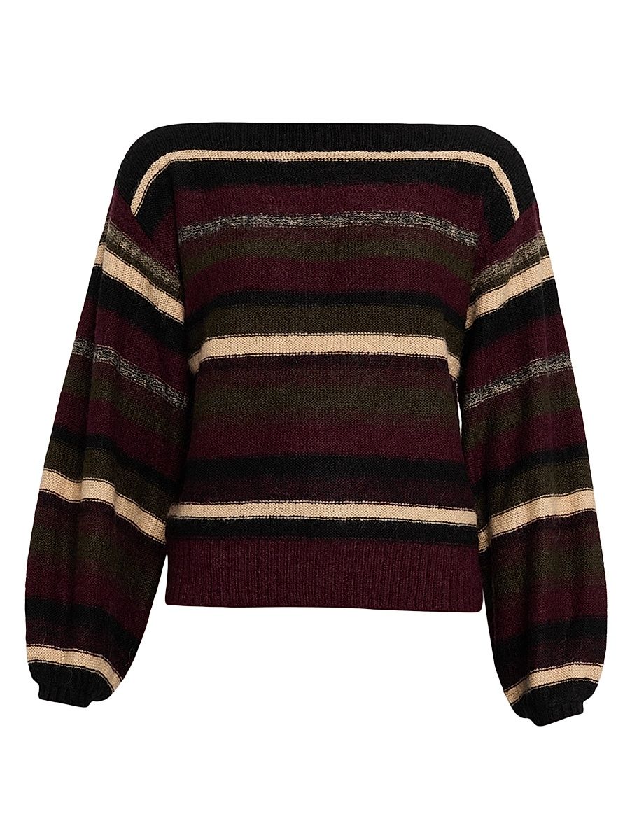 Women's Carol Mohair-Blend Sweater - Deep Olive - Size Small