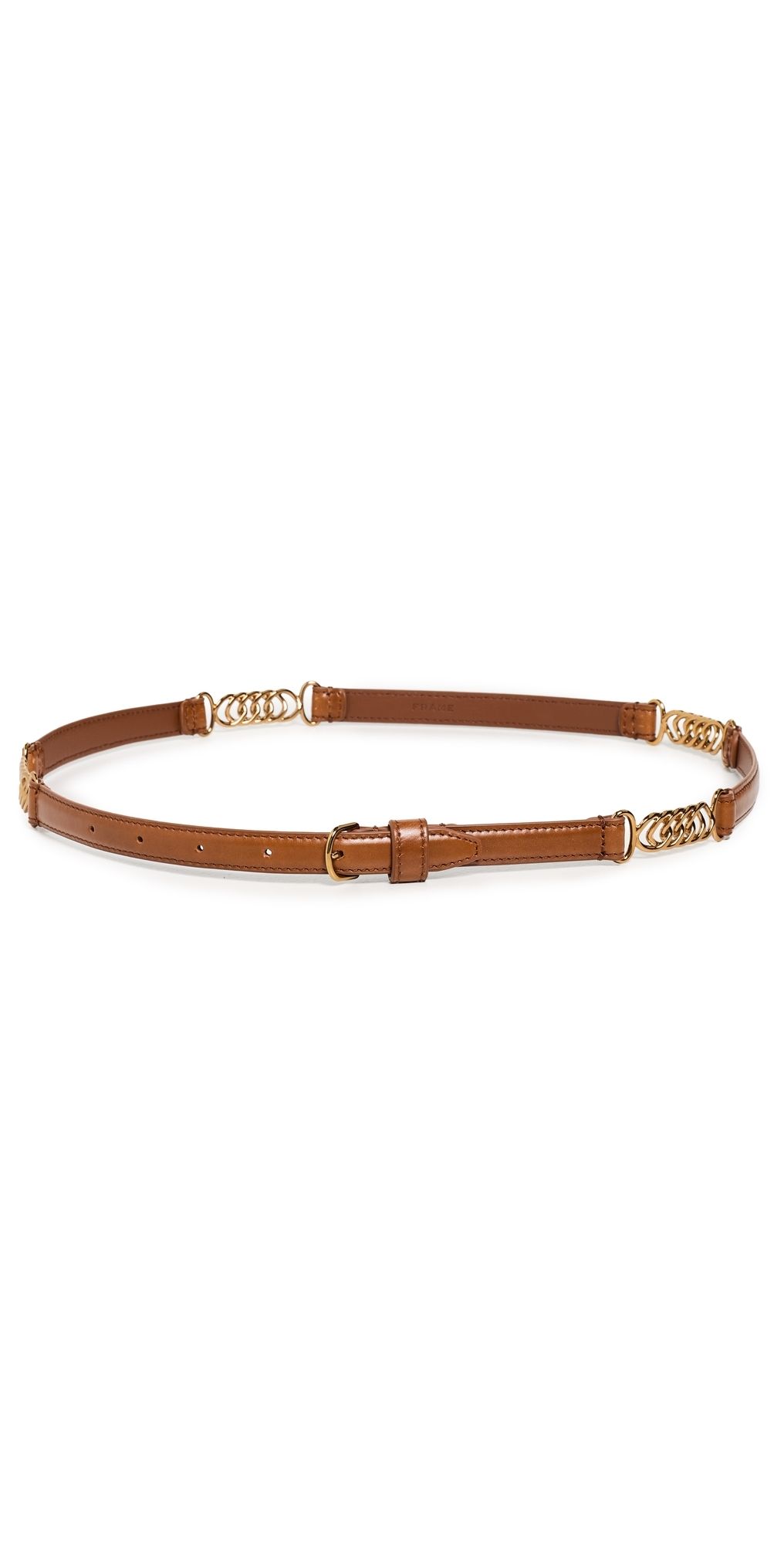 FRAME The Twisted Link Belt Camel M