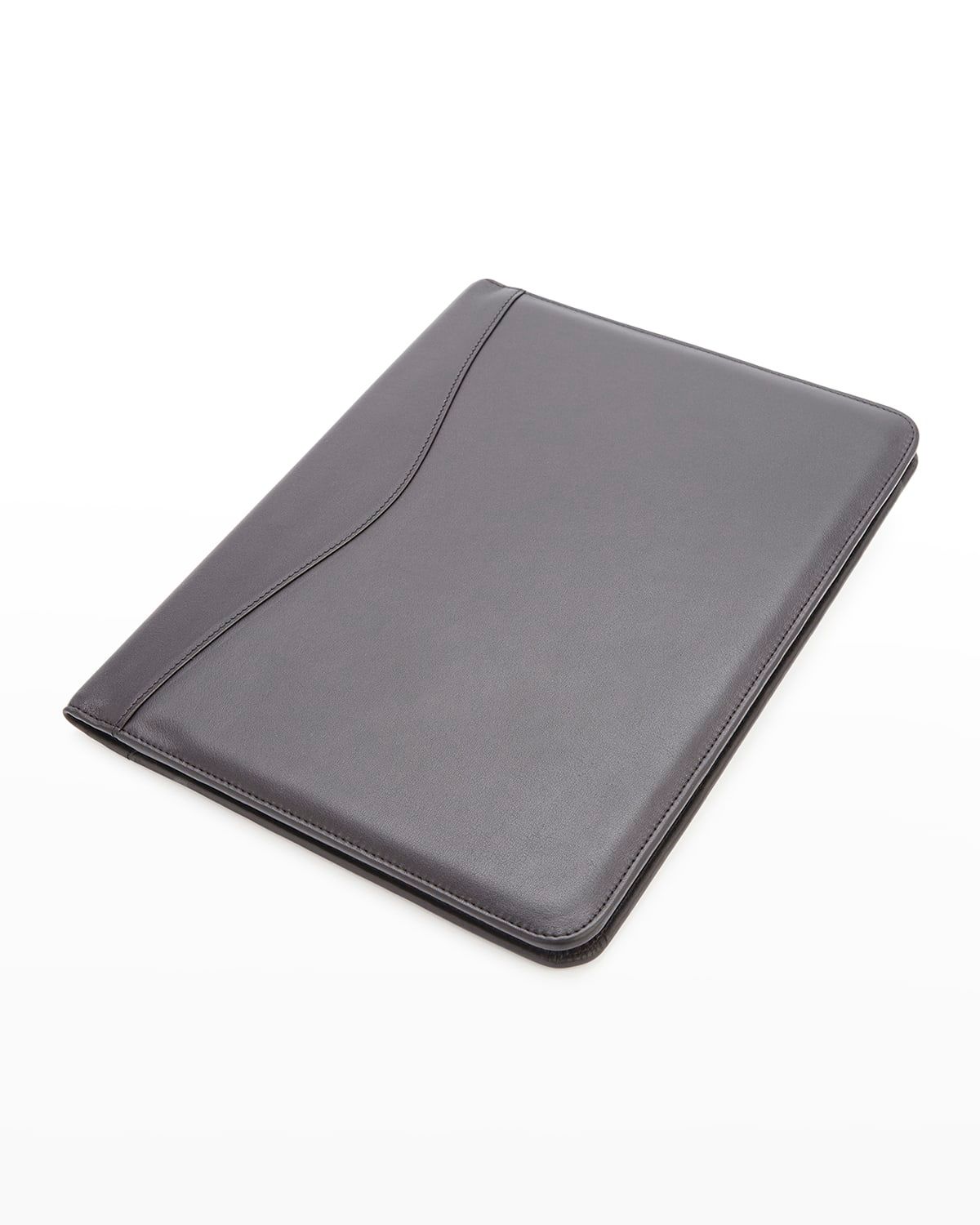 Personalized Suede Lined Leather Writing Portfolio