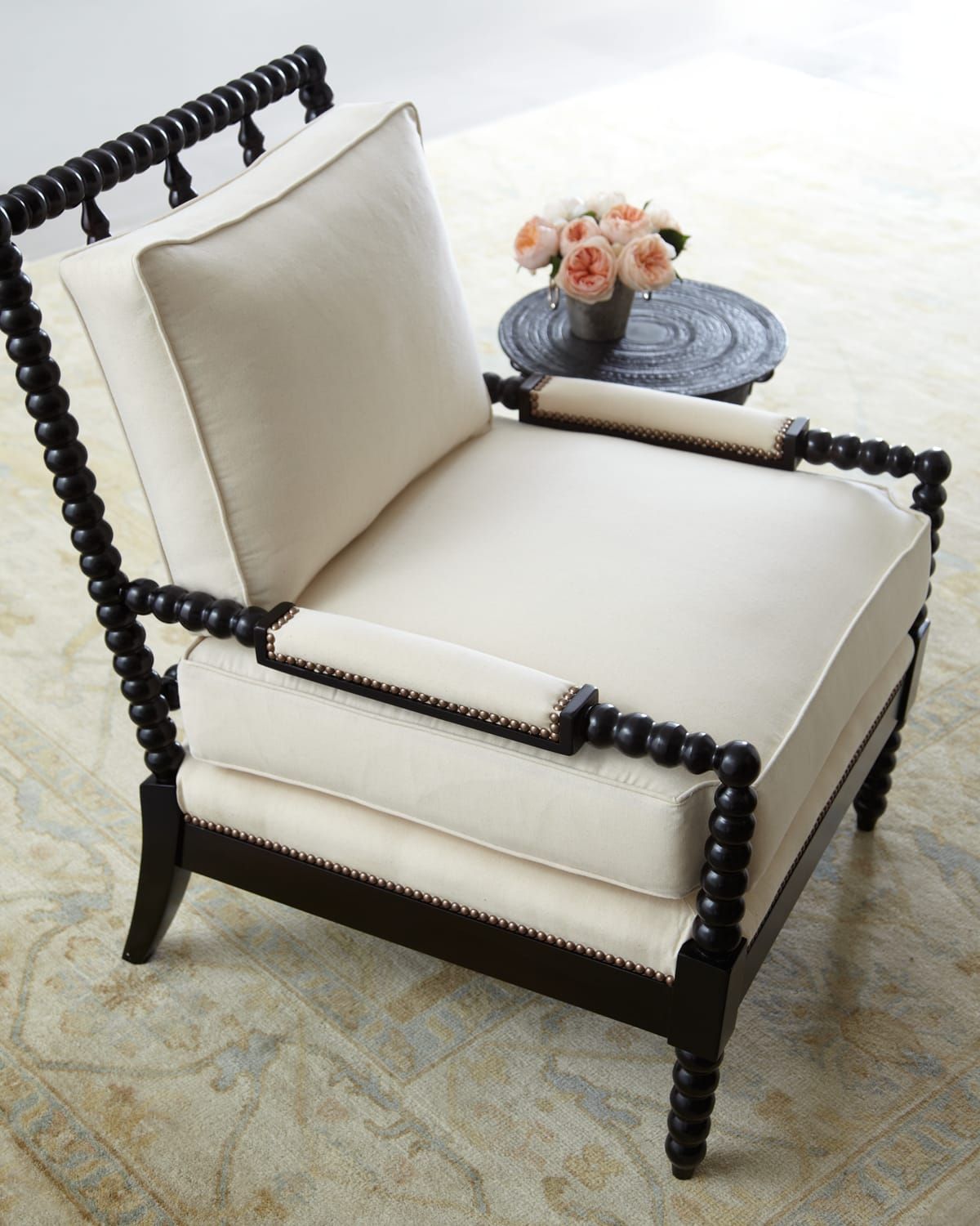 Ellsworth Neutral Spindle-Back Chair