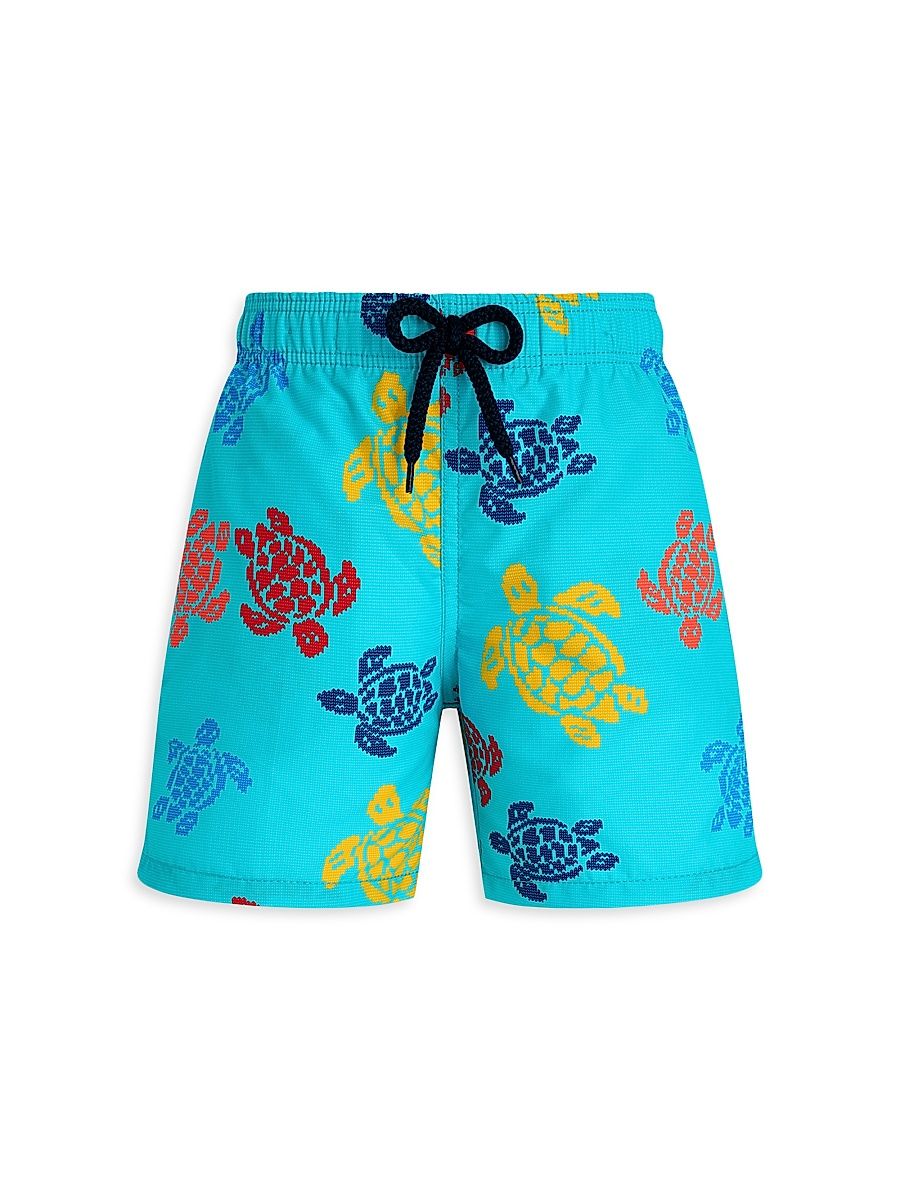 Little Boy's & Boy's Ronde Des Tortues Swim Shorts - Blue - Size 14