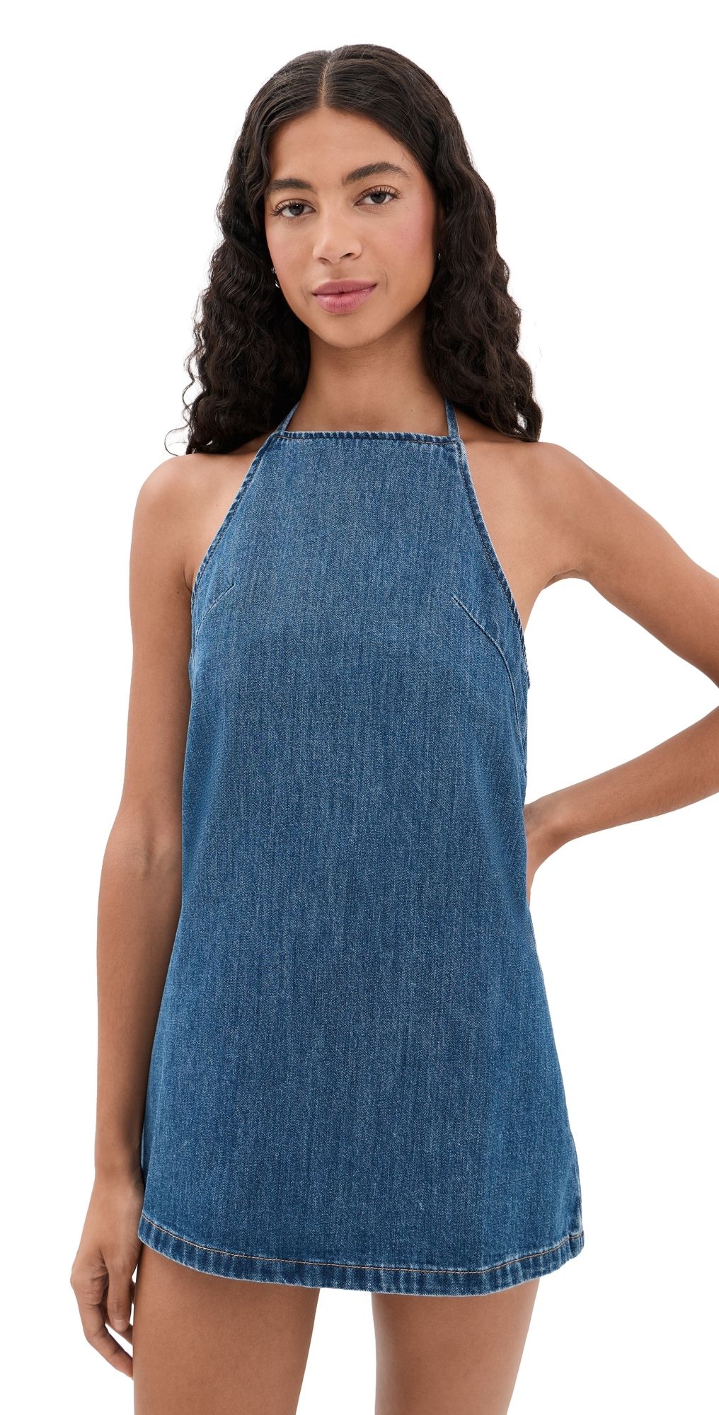 PARKE Halter Dress Med Wash L