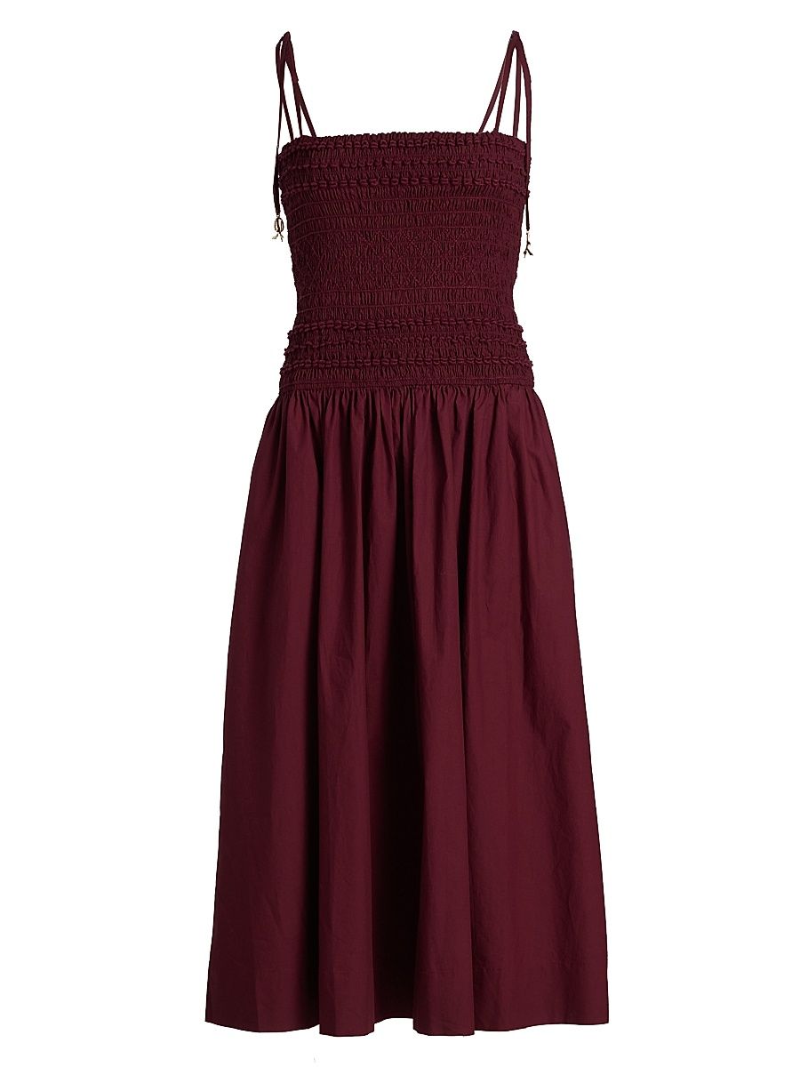 Women's Alegra Ruched Drop-Waist Dress - Tawny Port - Size XL