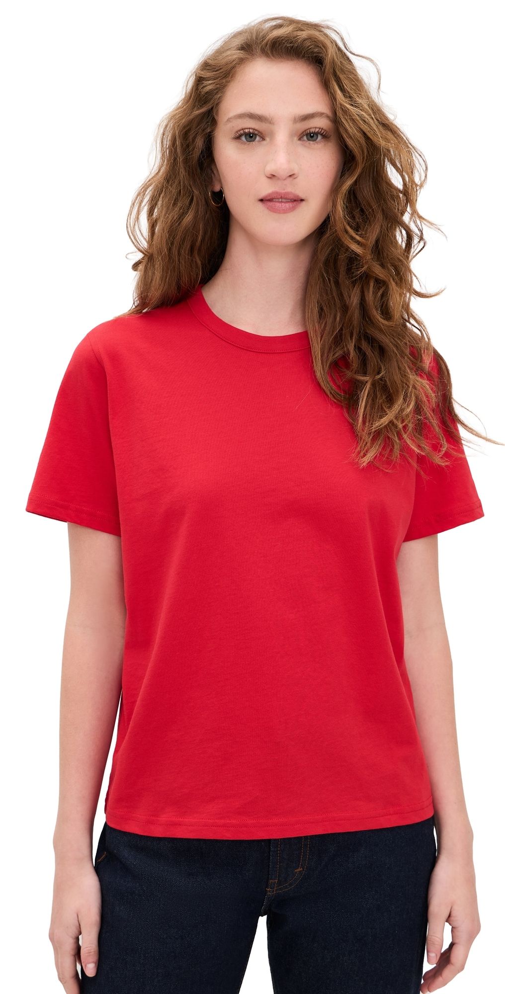 Sold Out NYC The Iconically Soft Perfect Tee In Iconic Red Iconic Red M