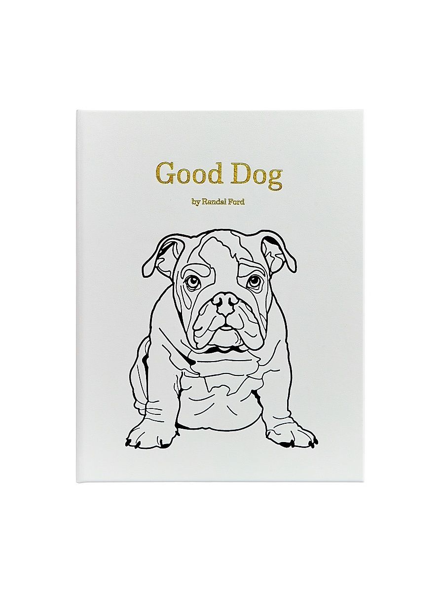 Graphic Image ''Good Dog'' Leather-Bound Book - Ivory