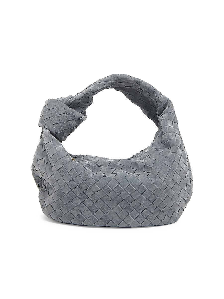 Women's Teen Jodie Intrecciato Suede Bag - Thunder