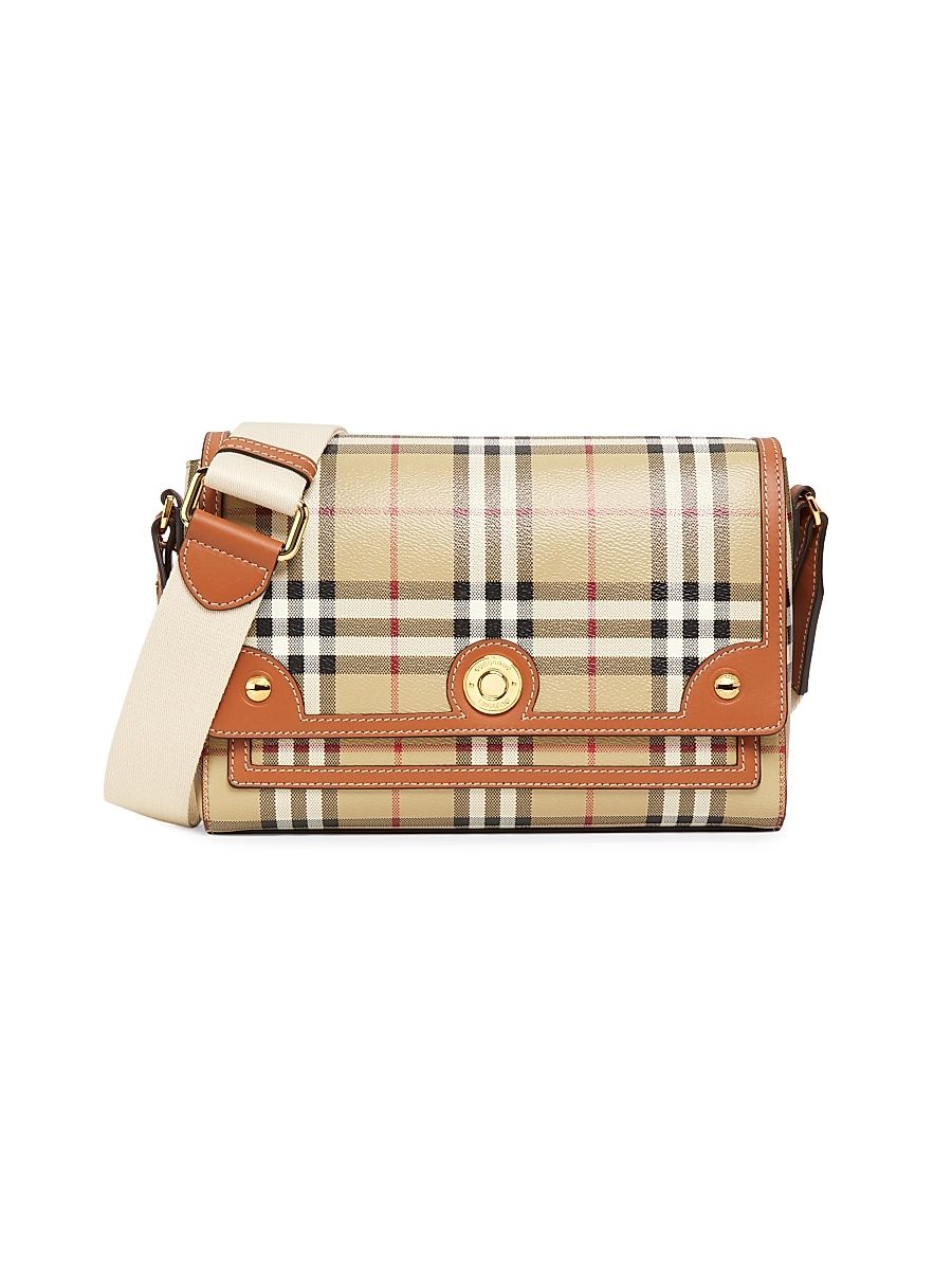 Women's Note Check Crossbody Bag - Briar Brown