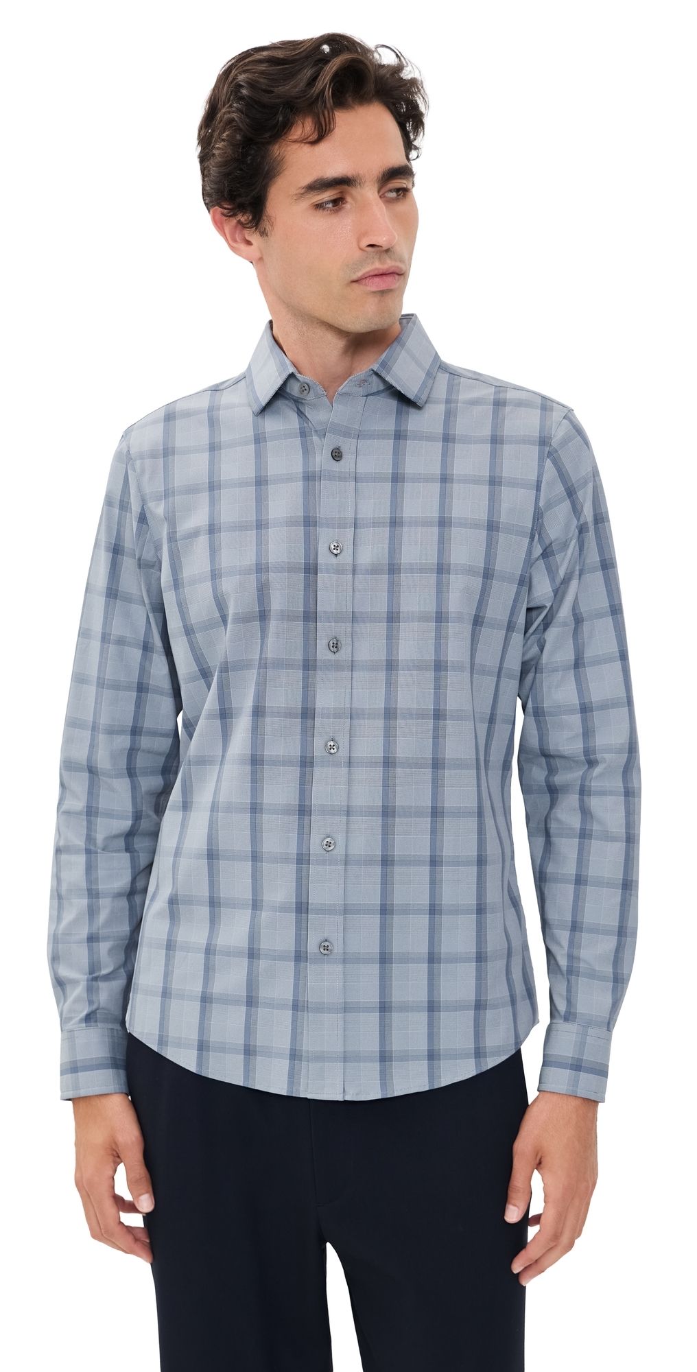 Rhone State Of Mind Shirt Vintage Ind Herringbone Plaid S