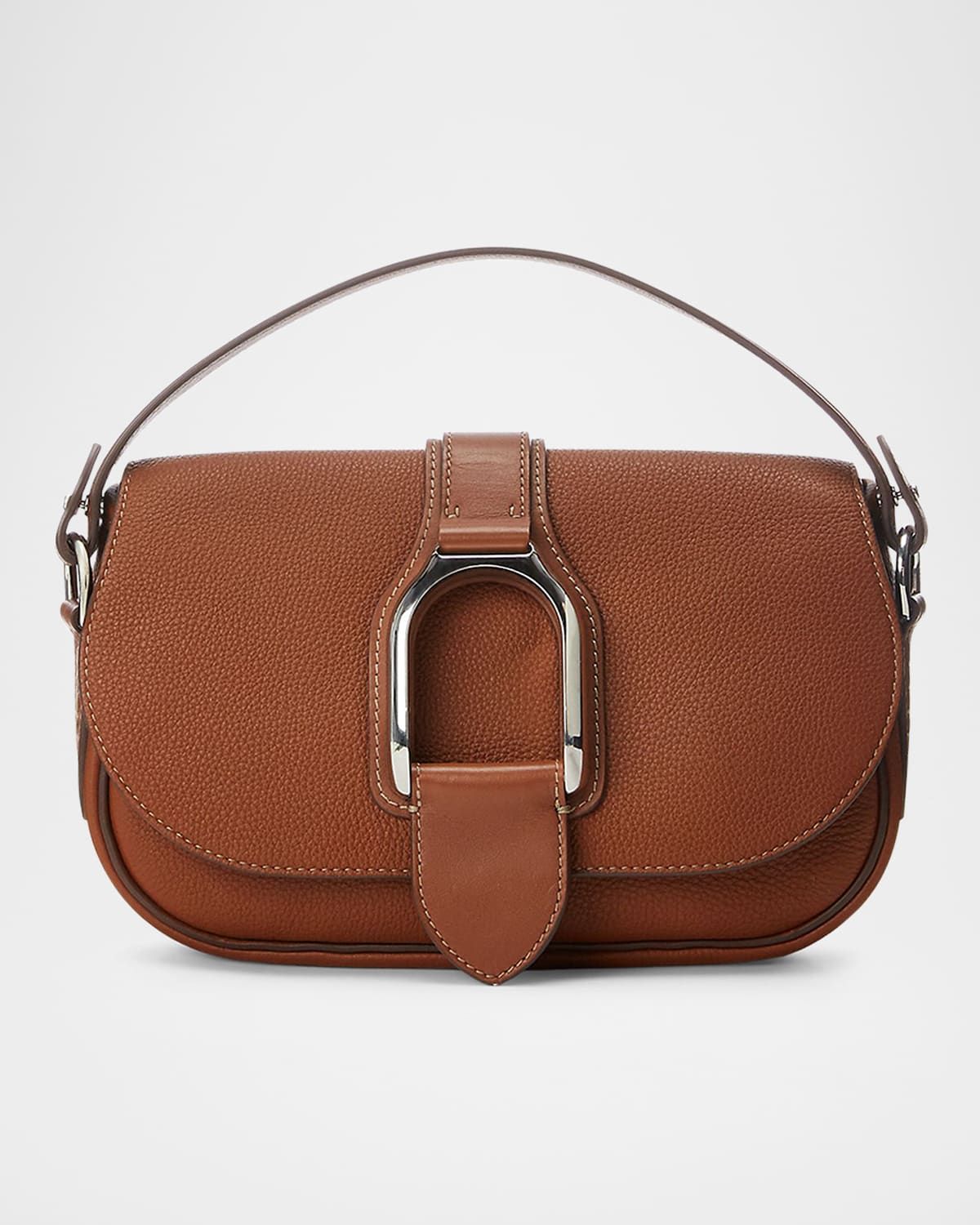 Welington Medium Pebbled Leather Shoulder Bag