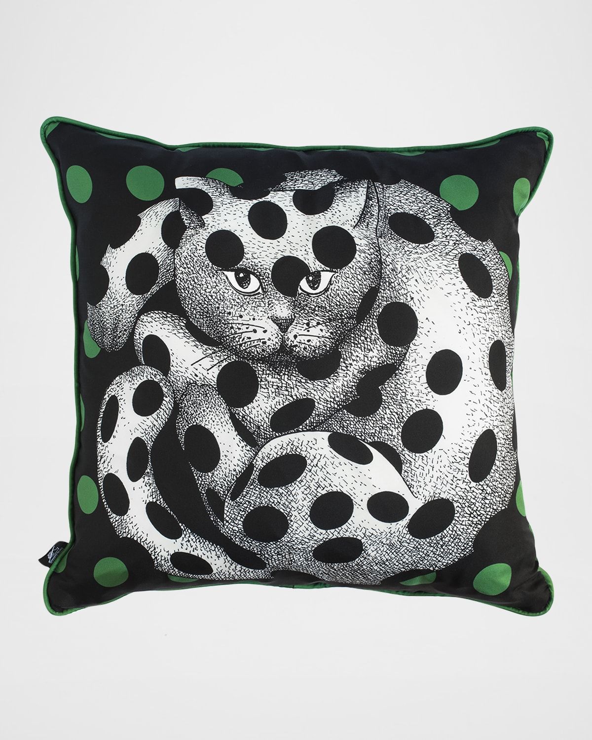 Silk Cushion High Fidelity Spotted Cat