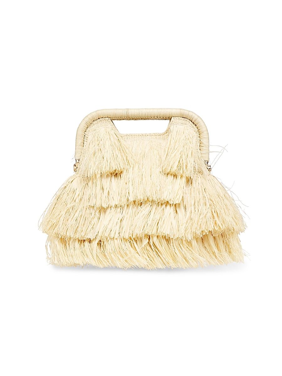 Women's The Flamands Fringe Top Handle Bag - Natural