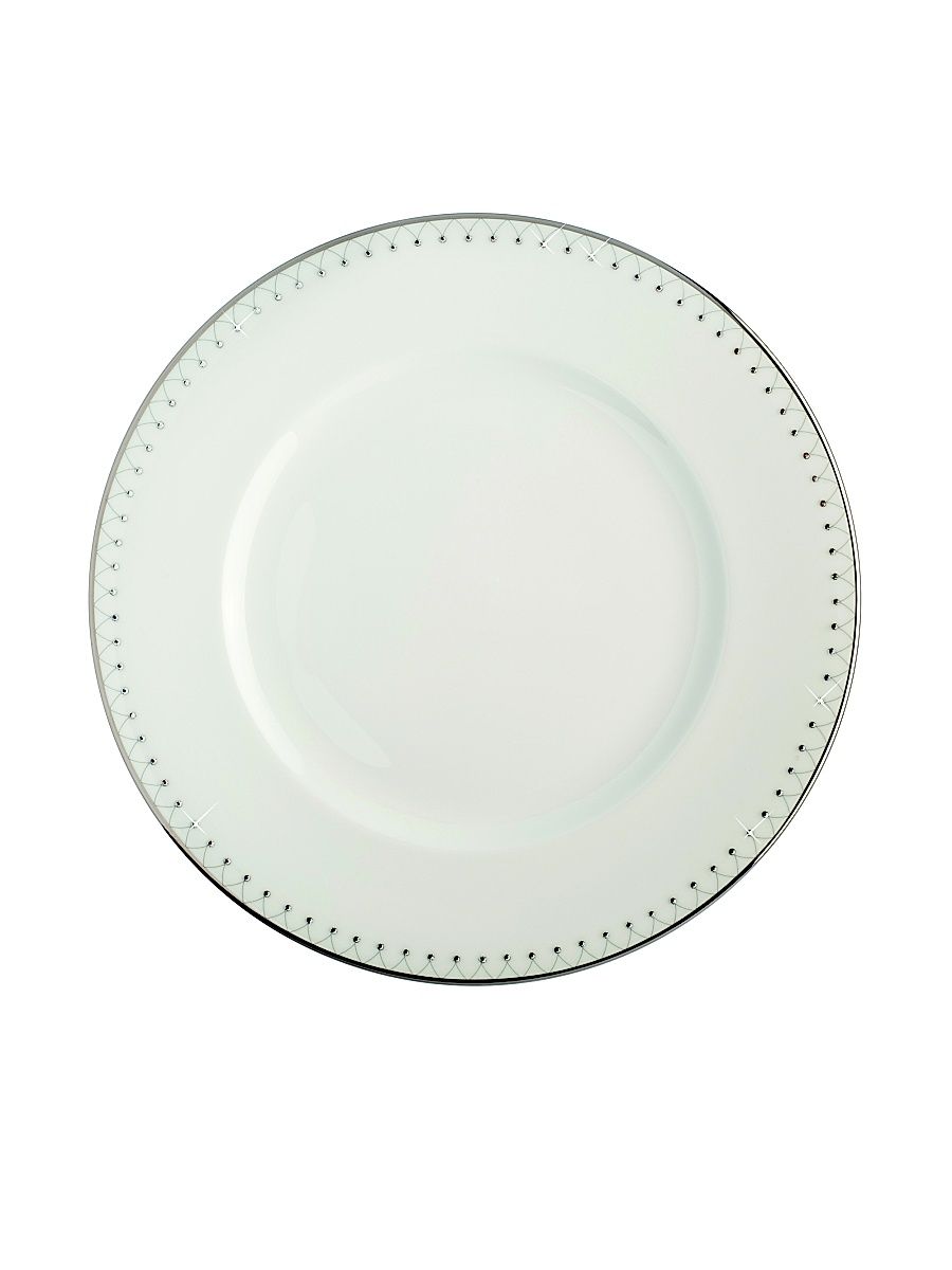 Bone China Princess Dinner Plate - Platinum