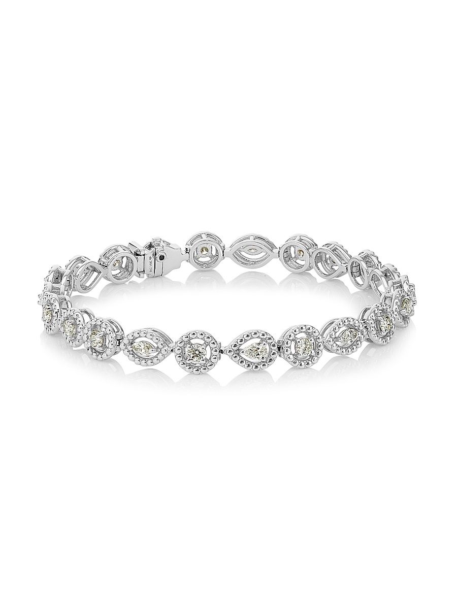 Women's Dolcetto 18K White Gold & 2.2 TCW Diamond Bracelet - White Gold