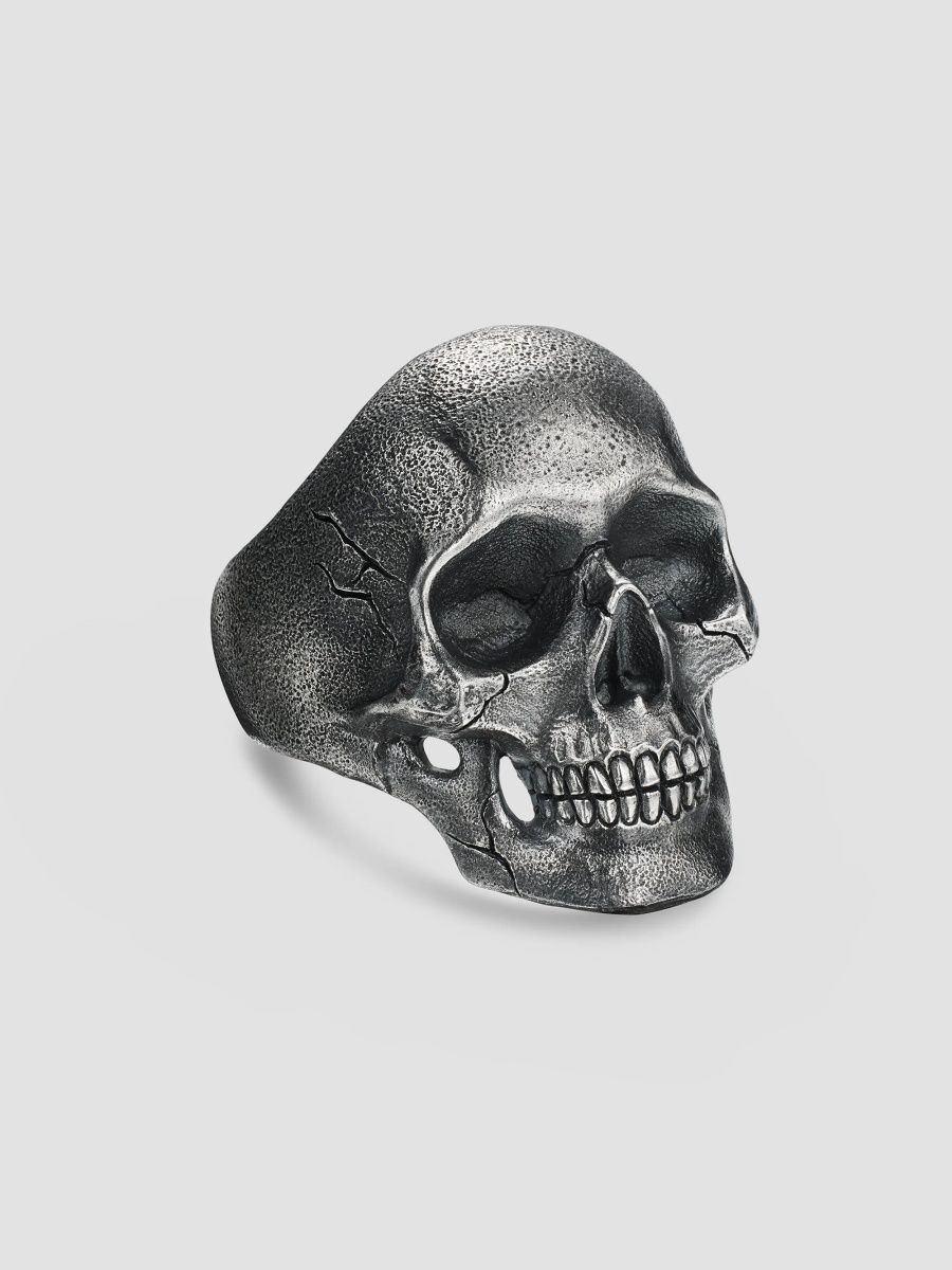 David Yurman Men's Memento Mori Skull Ring in Sterling Silver, 30.5MM - Silver - Size 12