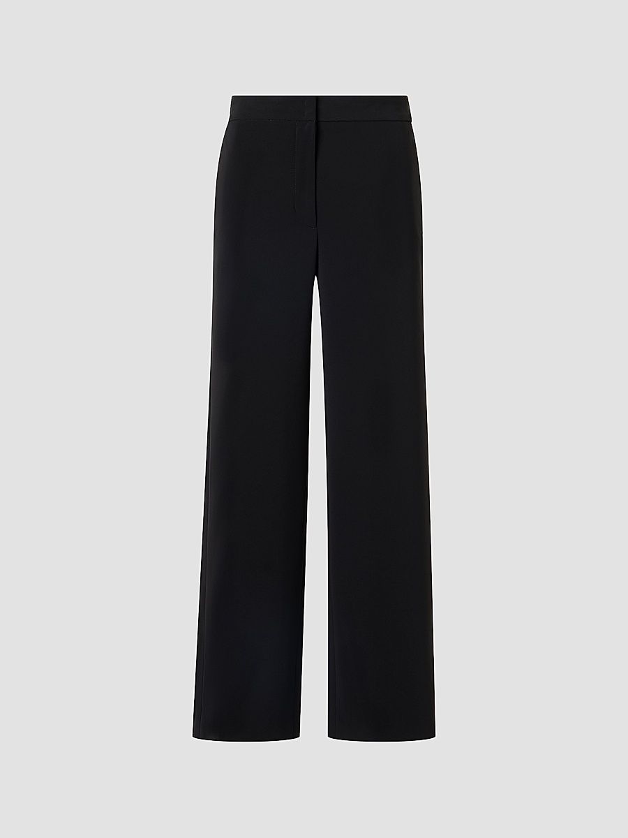 Women's Marlon Wide-Leg Crop Pants - Black - Size 16