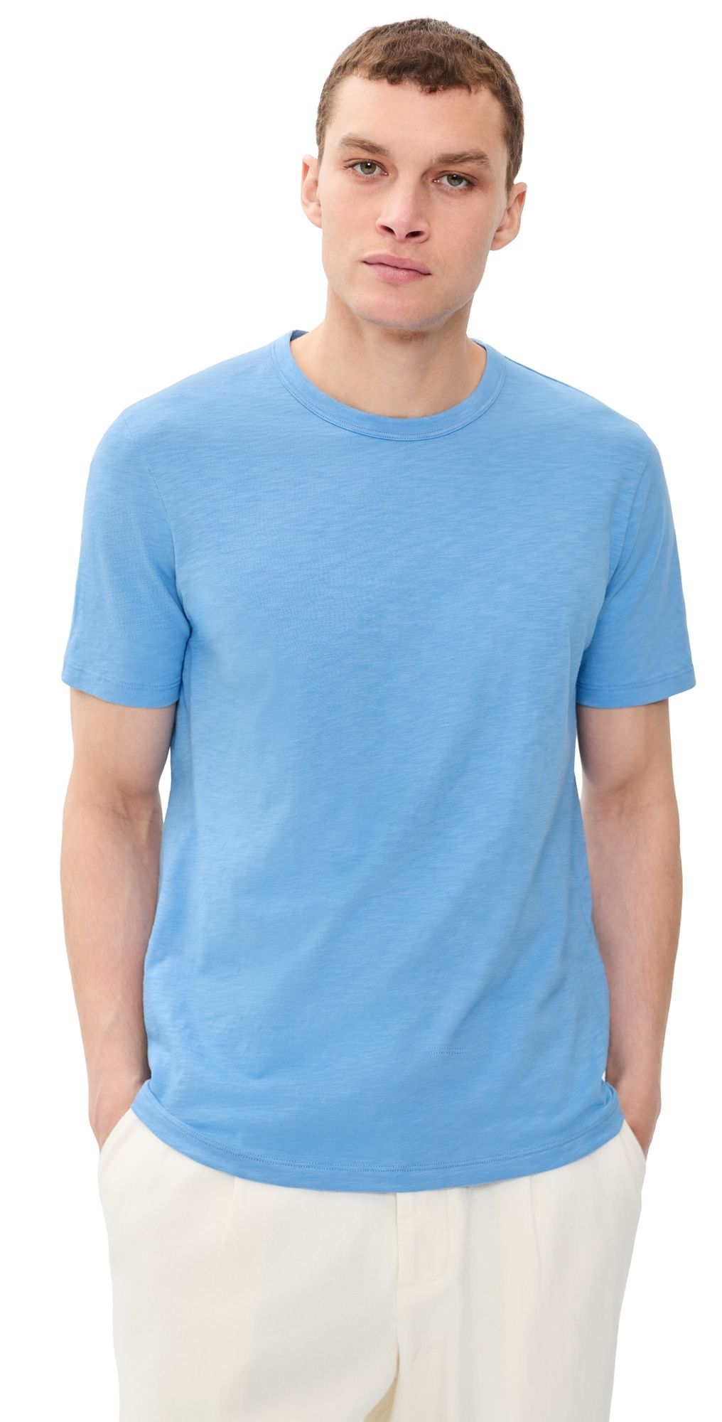 Theory Essential Tee In Cosmos Crisp Blue XL