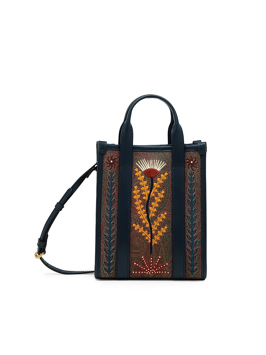 Women's Arnica Extra-Small Signature Paisley Top Handle Bag - Brown