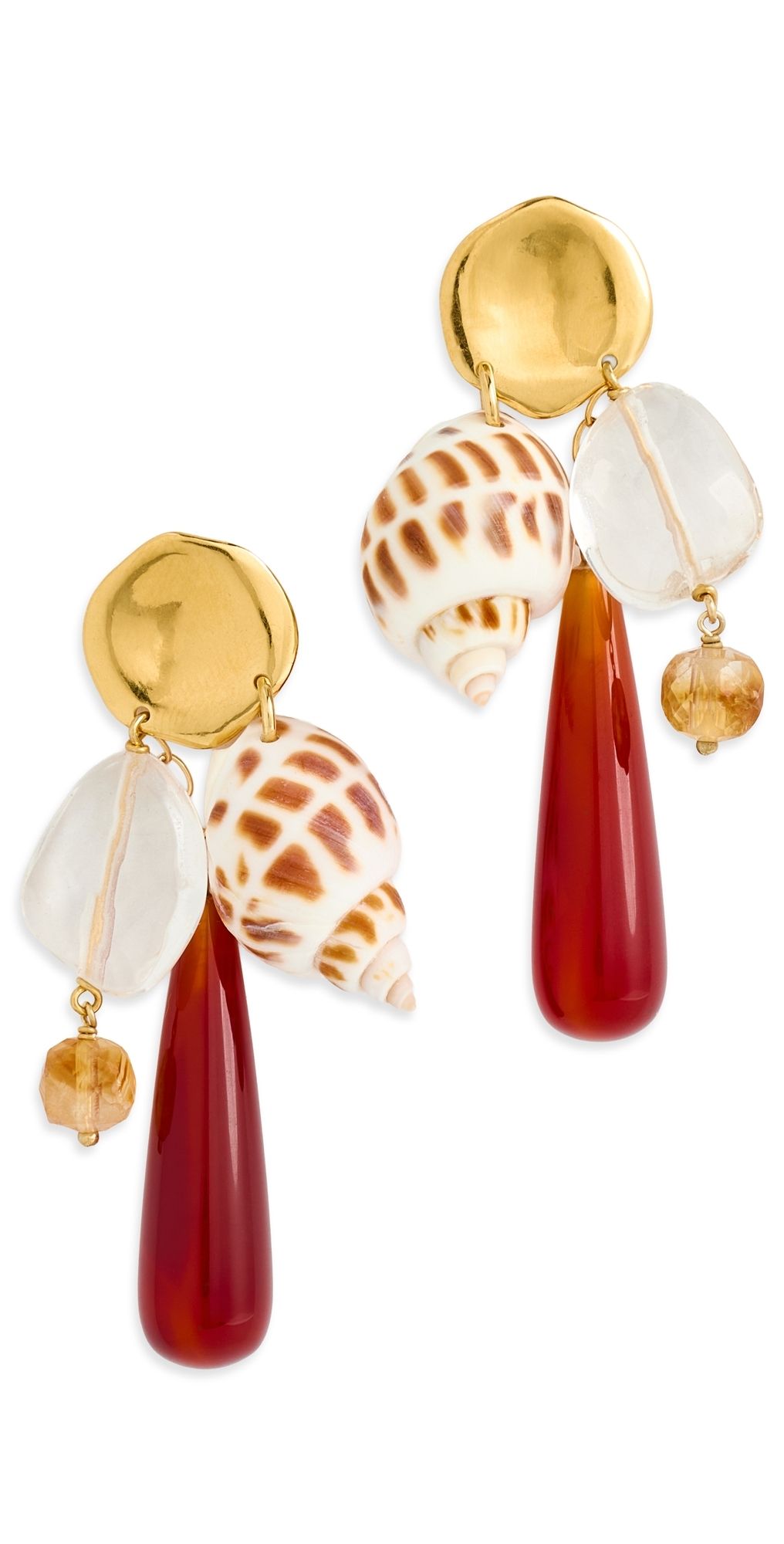 Chan Luu Shore Charm Earrings Sunset One Size