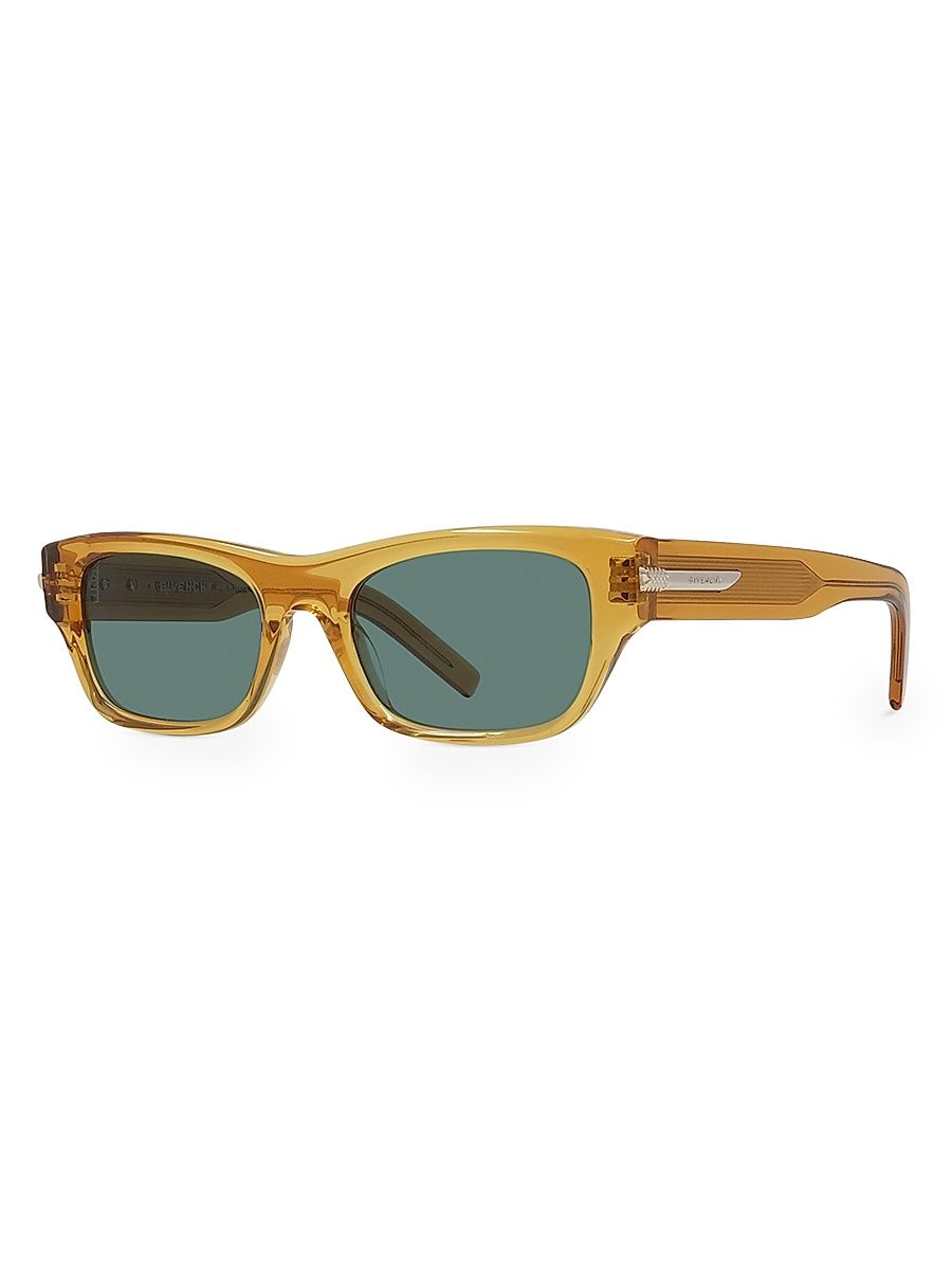Men's GV One 51MM Rectangular Sunglasses - Shiny Yellow