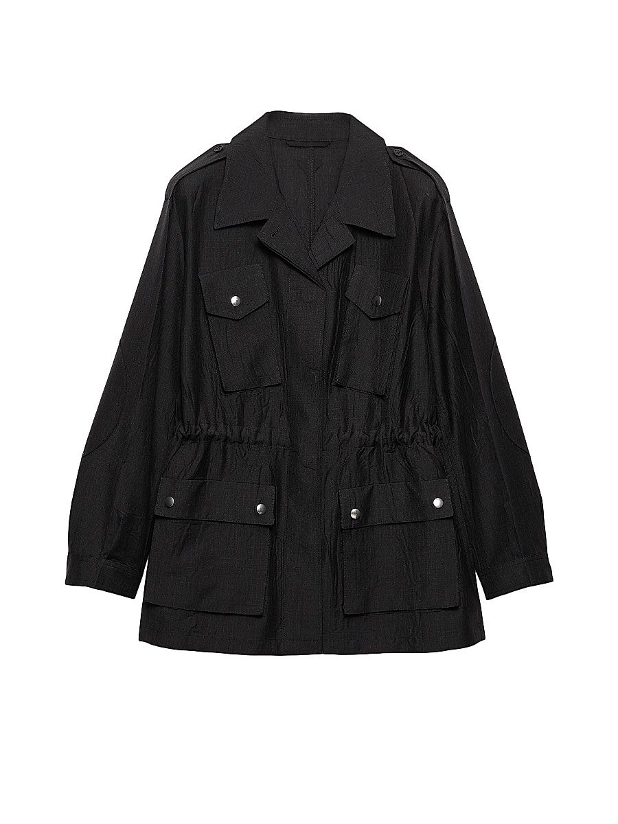 Women's Garment Dyed Kid Mohair Jacket - Grey - Size 6