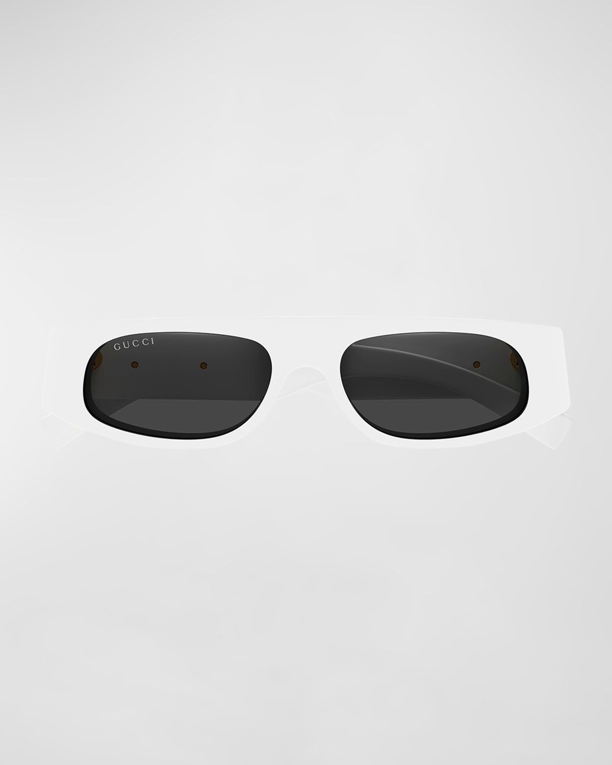 Logo Acetate Rectangle Sunglasses
