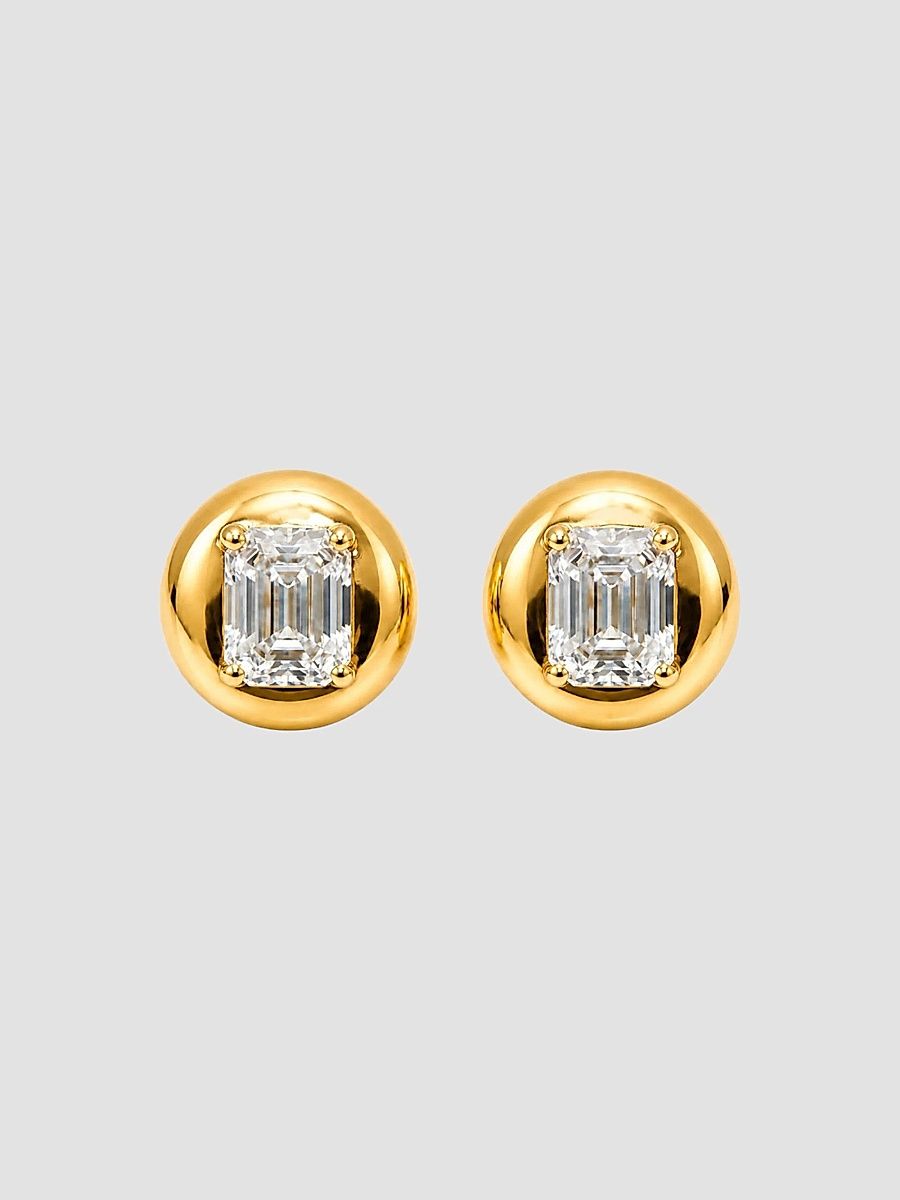 Women's Legacy Meridian 18K-Yellow-Gold Vermeil & 4.50 TCW Cubic Zirconia Disc Stud Earrings - Yellow Gold