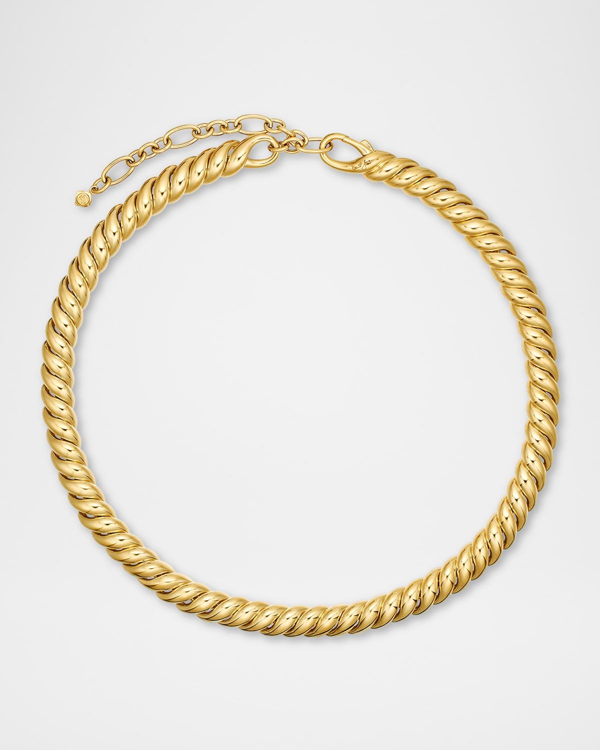 Sculpted Cable Necklace in 18K Gold, 8.5mm
