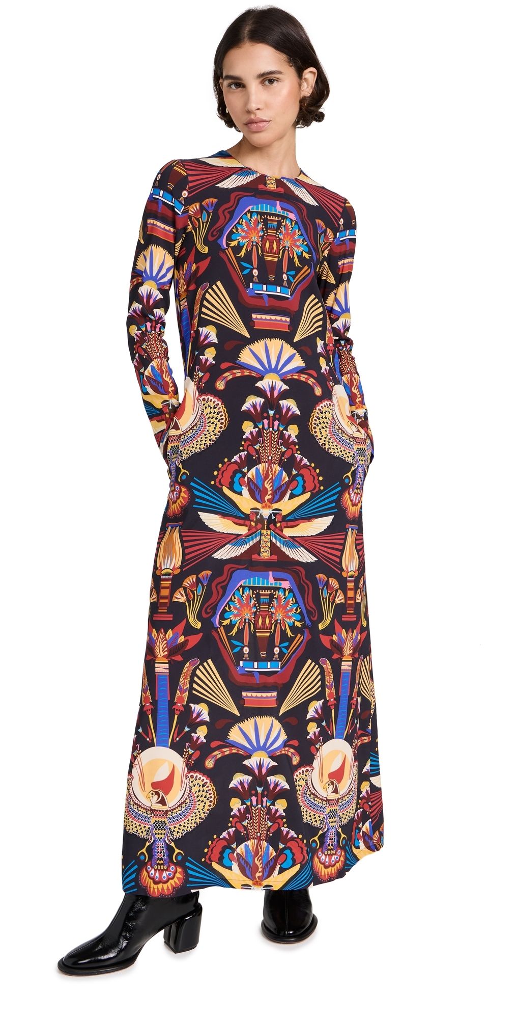 La DoubleJ Long Sleeve Swing Dress Nephthys M