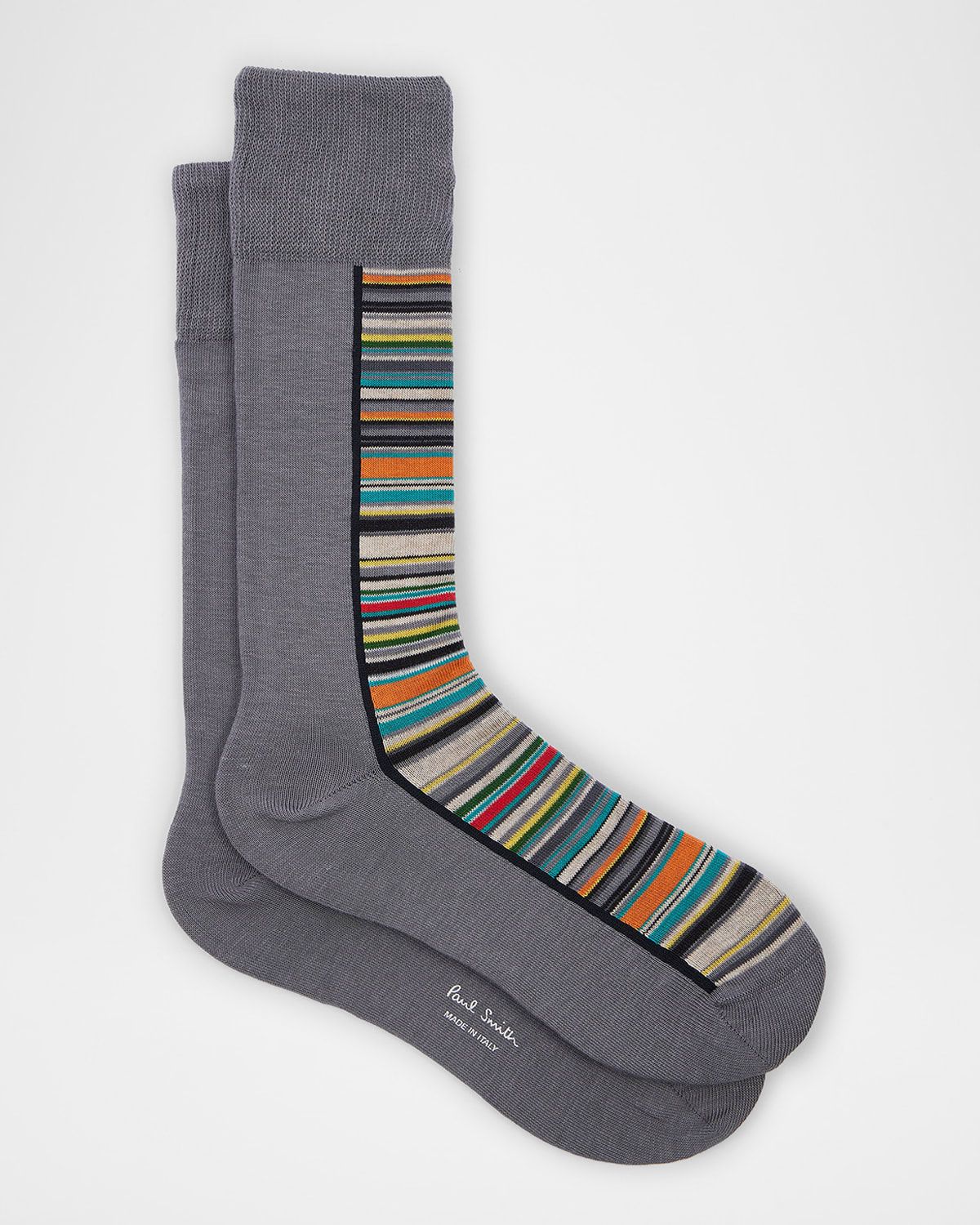 Men & apos;s Half Signature Stripe Crew Socks