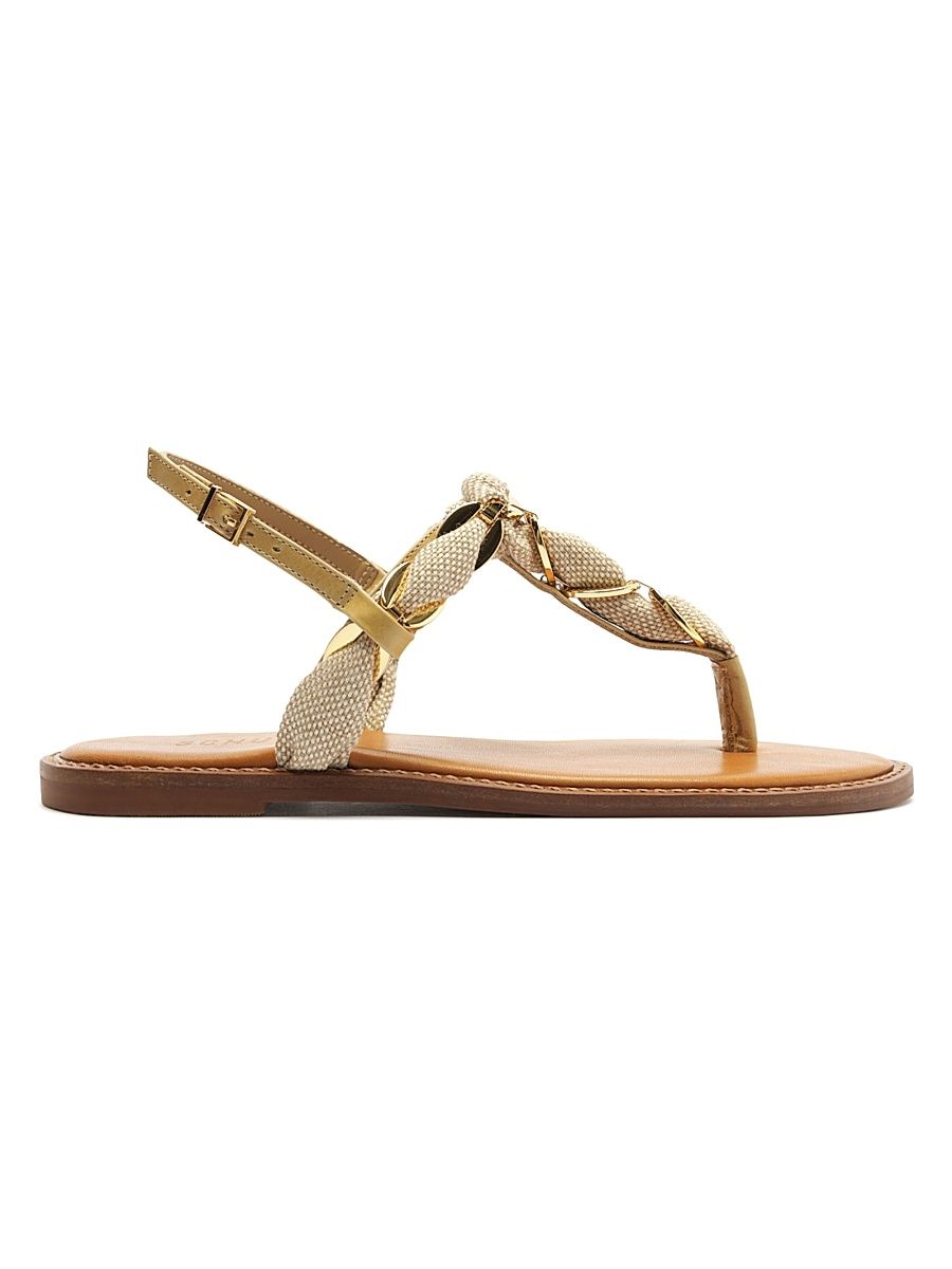 Women's Camellia Leather Slingback Sandals - Light Wood - Size 11