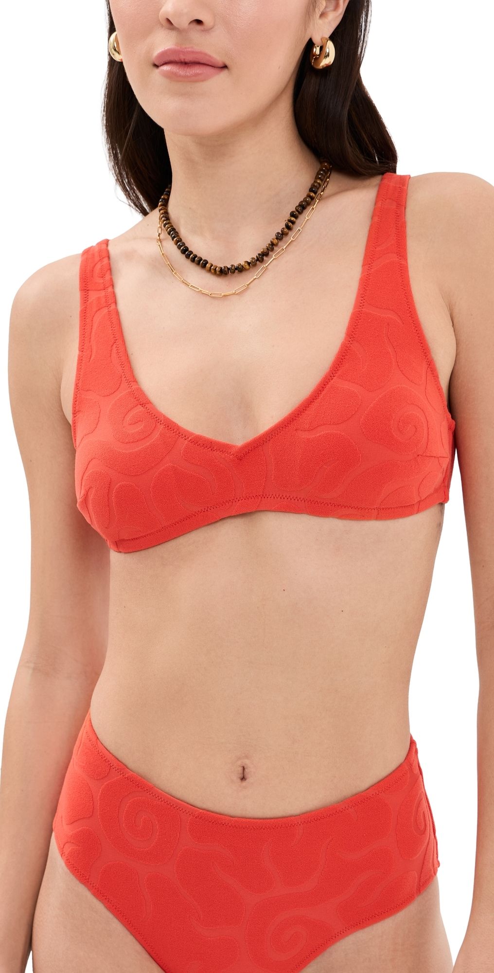 OAS Sunero Roccia Bikini Top Red M