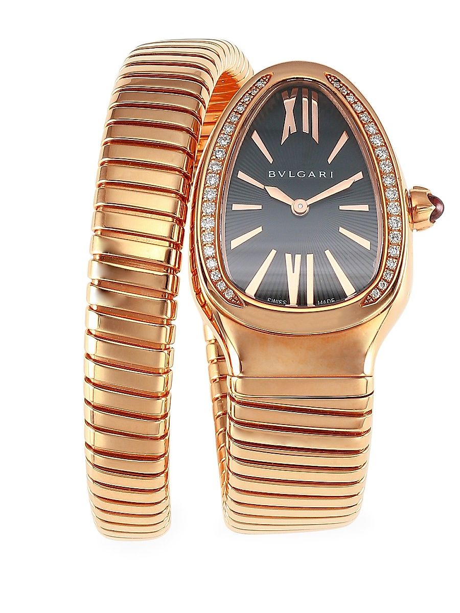 Women's Serpenti Tubogas Rose Gold & Diamond Single Twist Watch