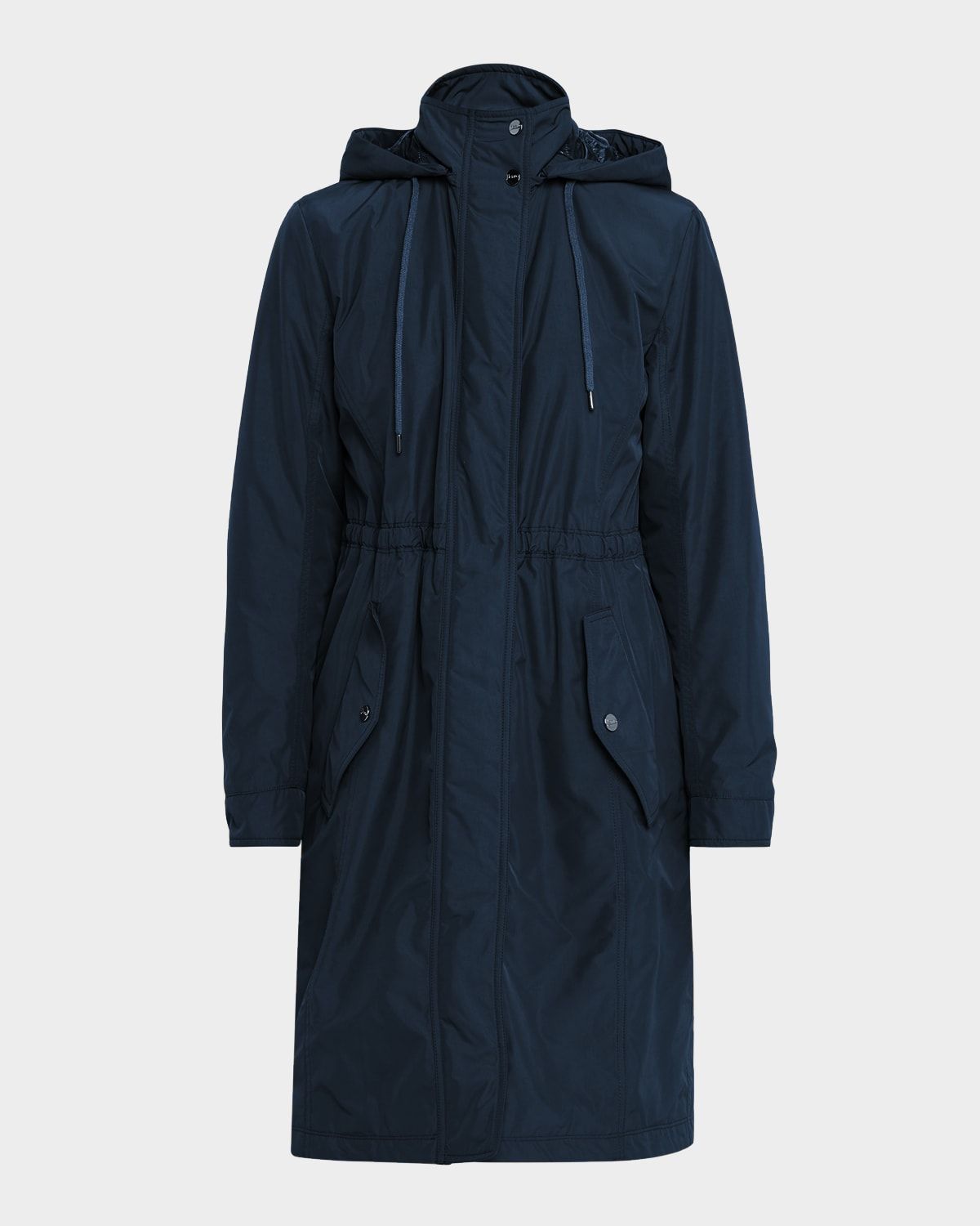 Water-Resistant Parka with Detachable Hood