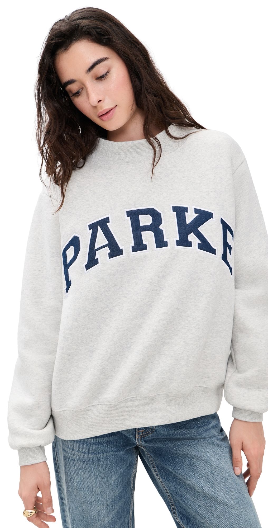 PARKE Varsity Mockneck Classic grey L/XL