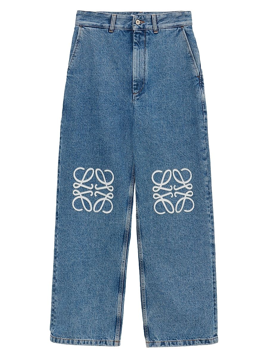 Women's Anagram Baggy Pants - Jeans Blue - Size 2
