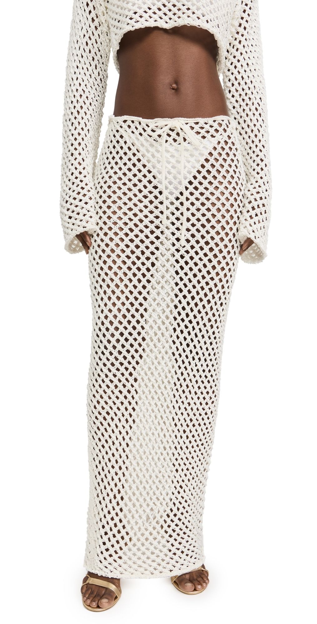 Bananhot Magen Knitted Skirt White M/L