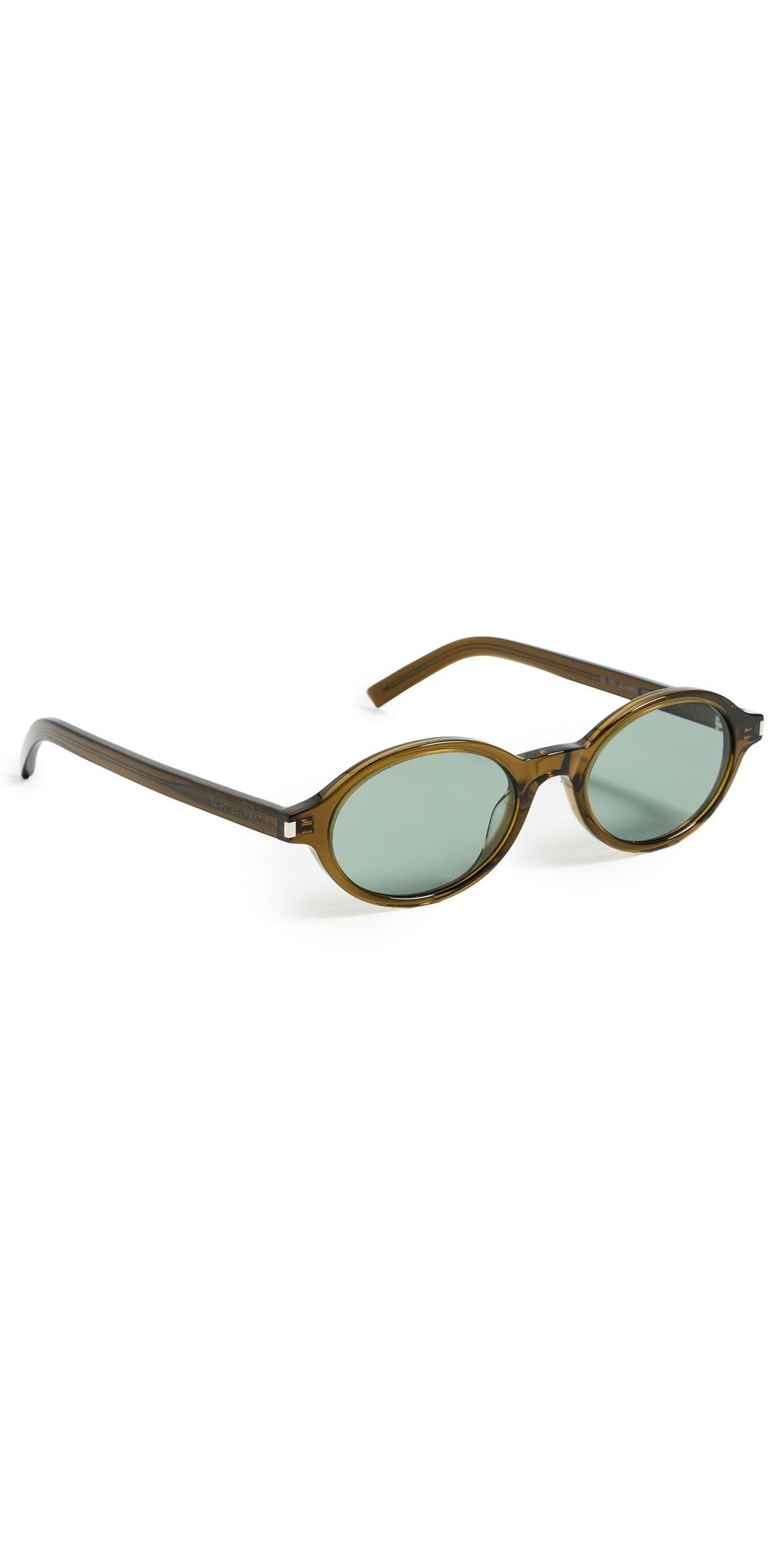 Saint Laurent Jeanne Sunglasses BROWN-BROWN-GREEN One Size