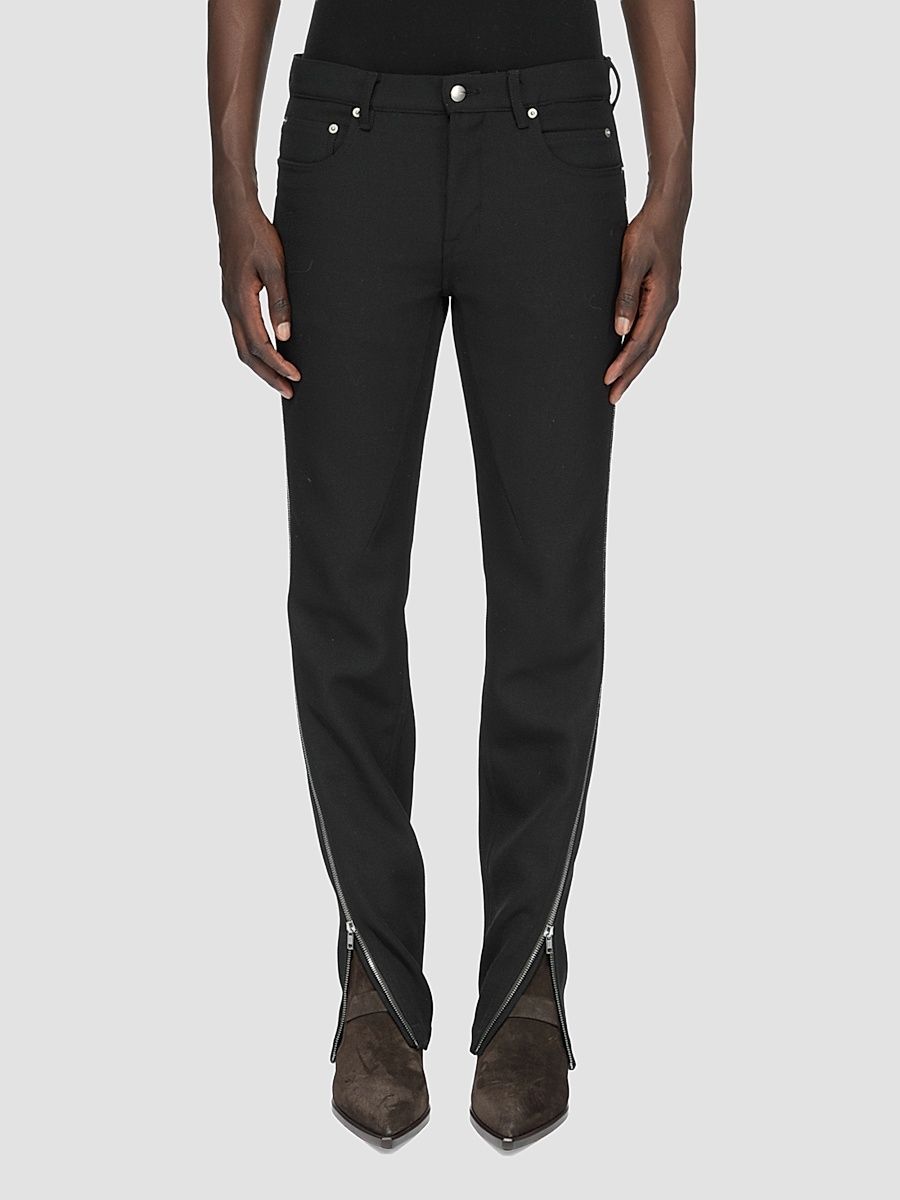 Men's Vega Wool Zip-Cuff Jeans - Black - Size 36
