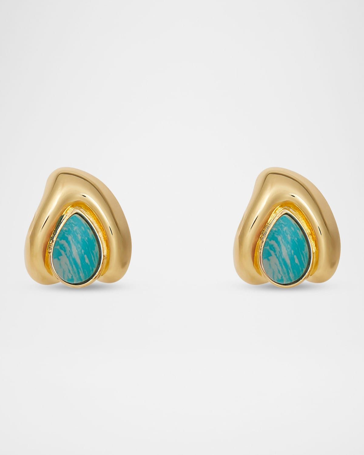 Laurel Button Earrings