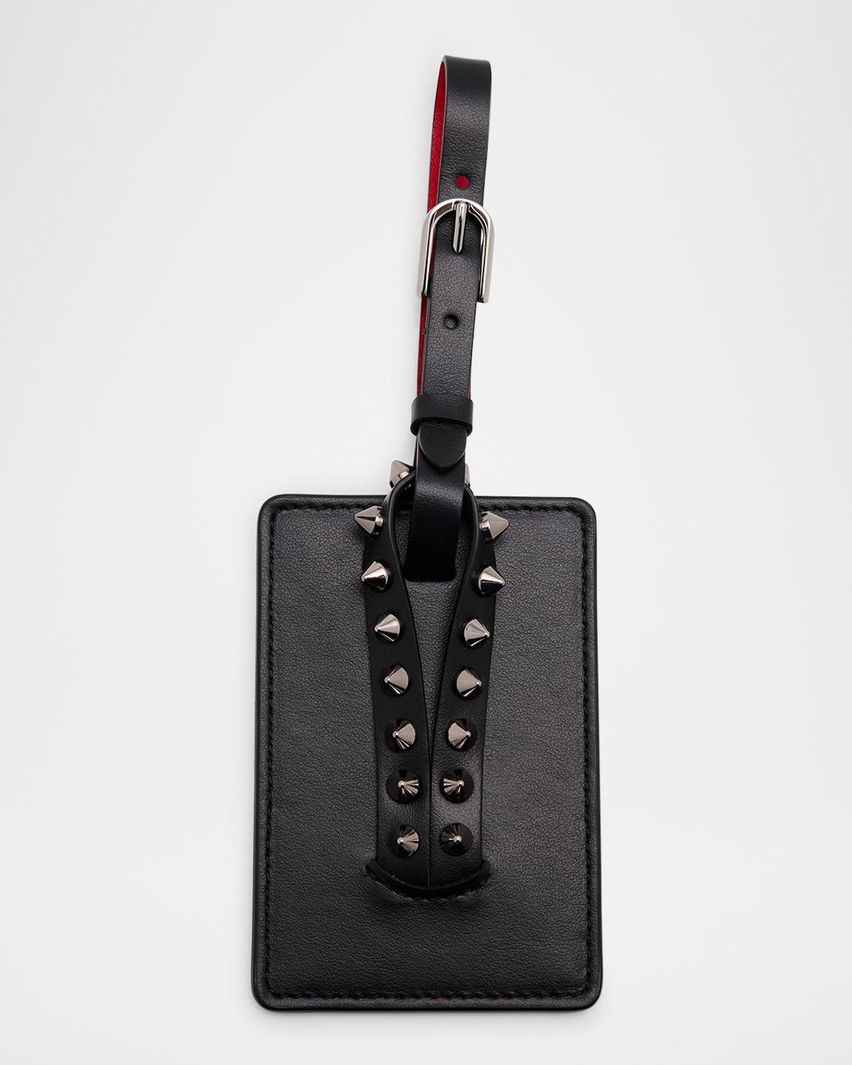 Cabata Leather Luggage Tag with Spikes