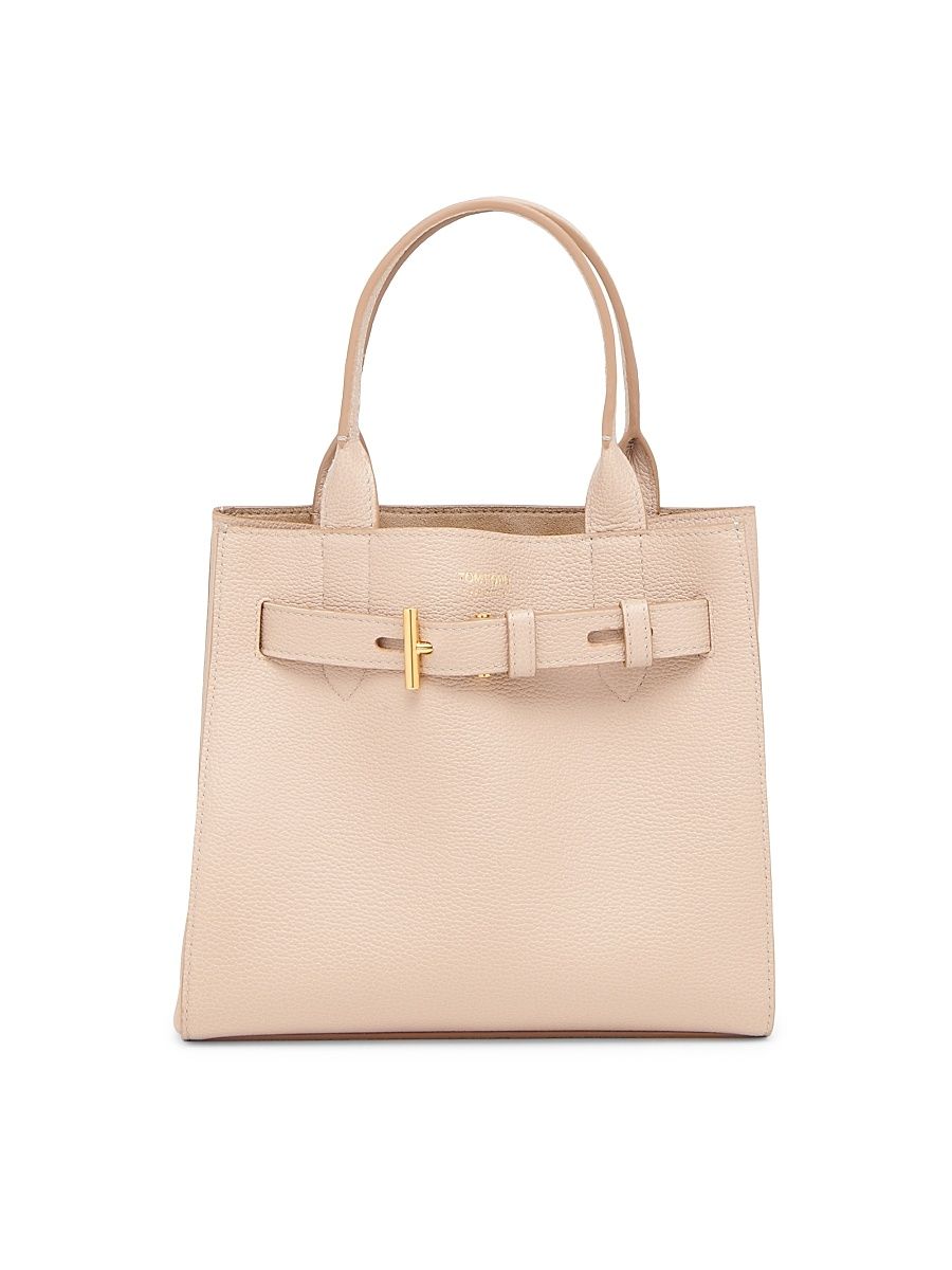 Women's Audrey Small Leather Top Handle Bag - Light Beige