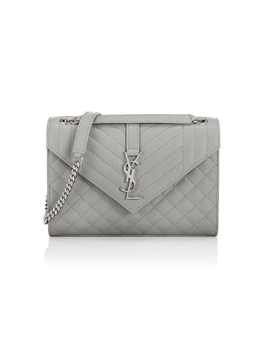 Women's Medium Envelope Monogram Matelassé Leather Shoulder Bag - Nero Multi