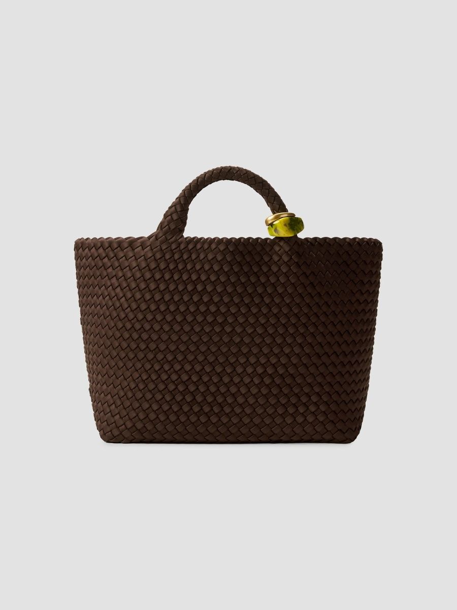 Naghedi Women's St. Barths Medium Beads Tote Bag - Chocolate