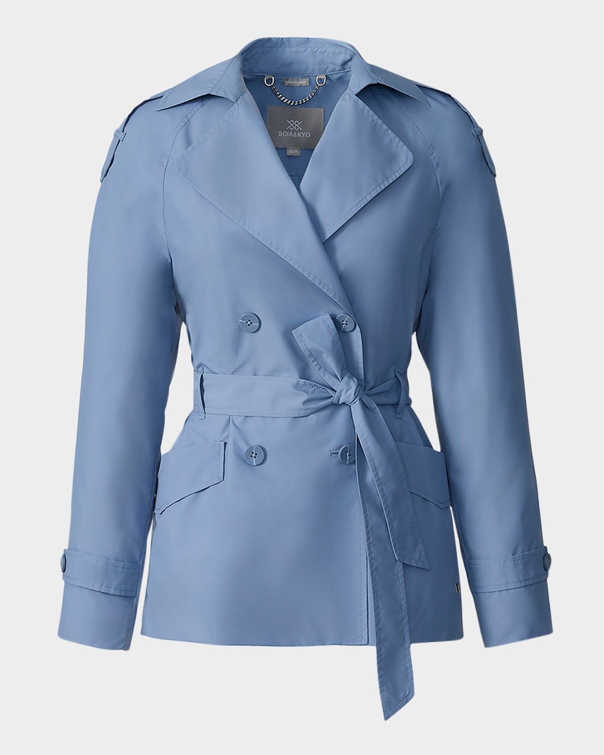 Ultra-Lightweight Packable Short Trench Coat