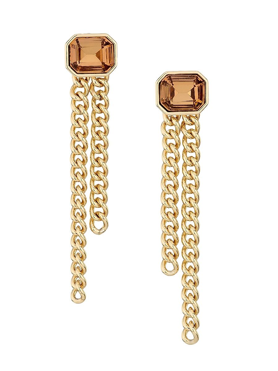 Women's Mariel Goldtone & Glass Crystal Drop Earrings - Light Colorado Gold