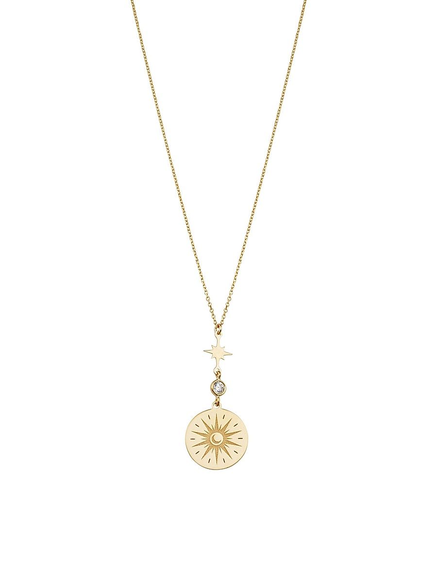 Women's 14K Yellow Gold Summer Solstice Pendant Necklace - Yellow Gold