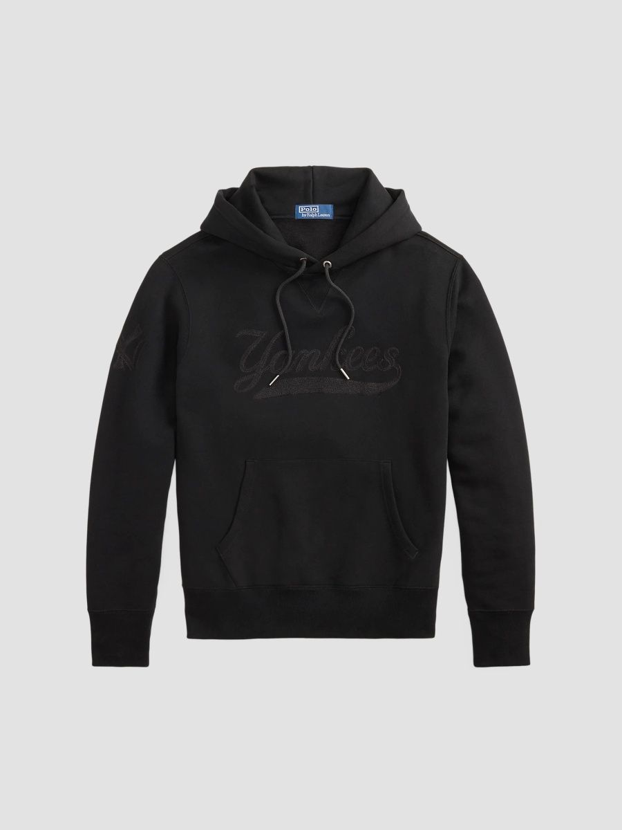 Polo Ralph Lauren Men's Los Angeles Dodgers Cotton-Blend Fleece Hoodie - Polo Black - Size Small