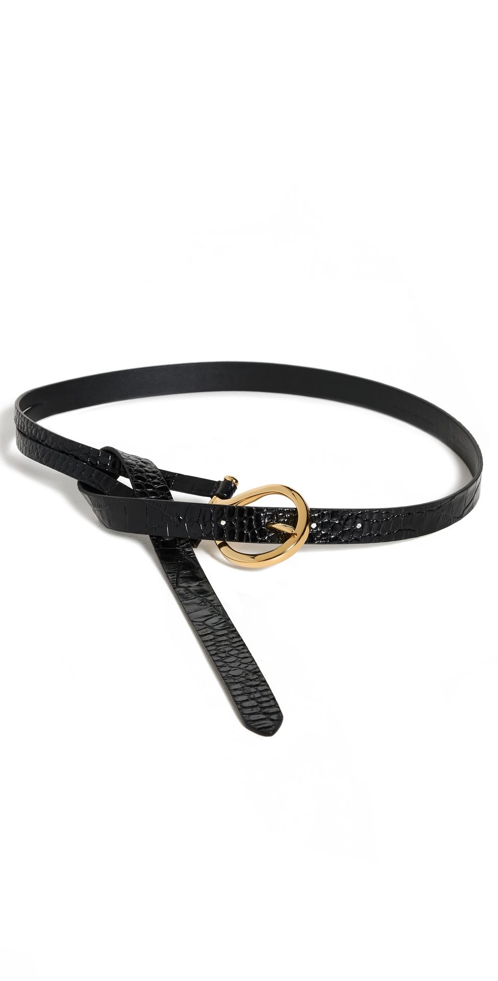 Anderson's Croc-Embossed Split Belt Black 75