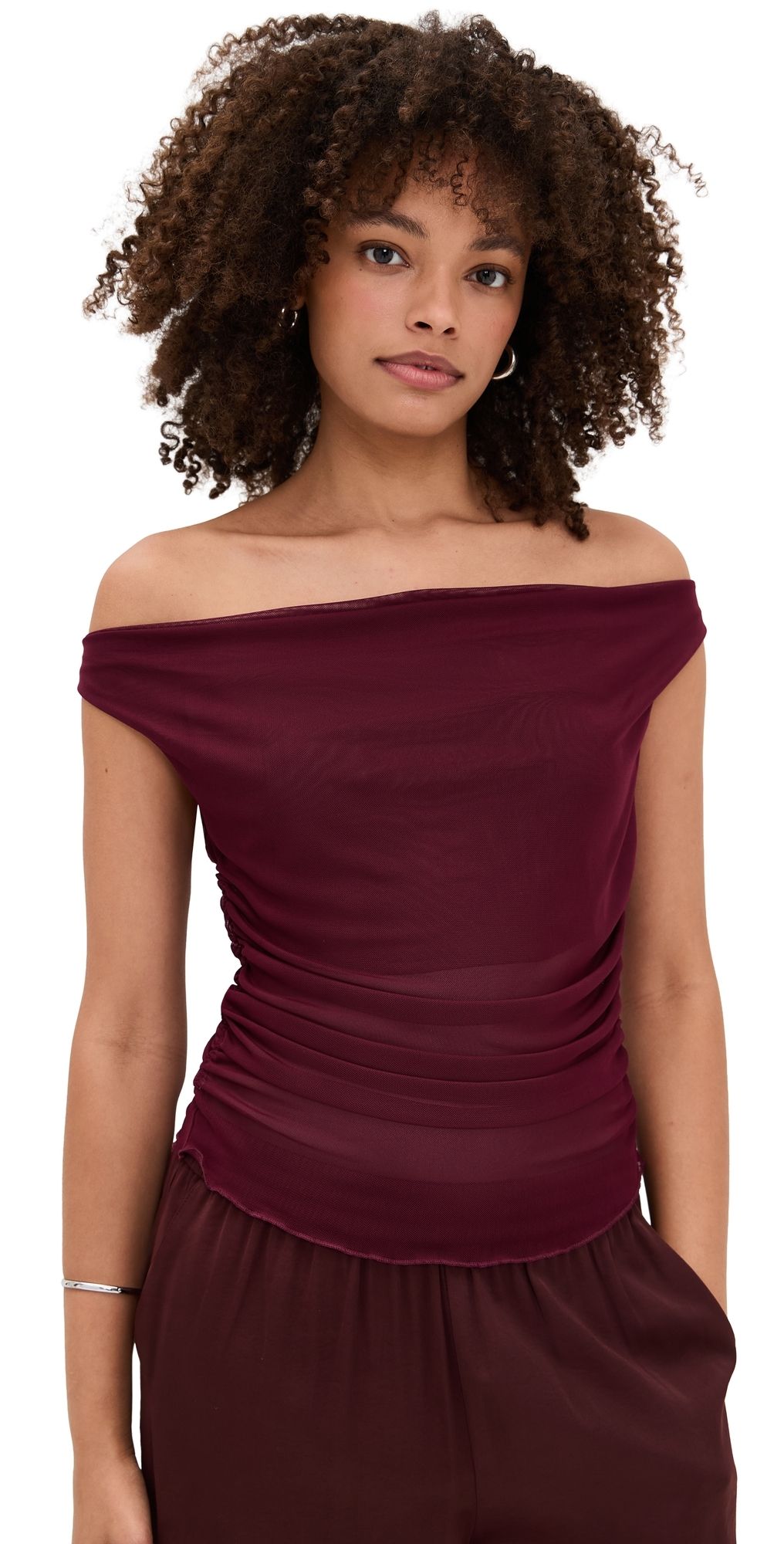 LE BOP Amalie Top Burgundy XXL