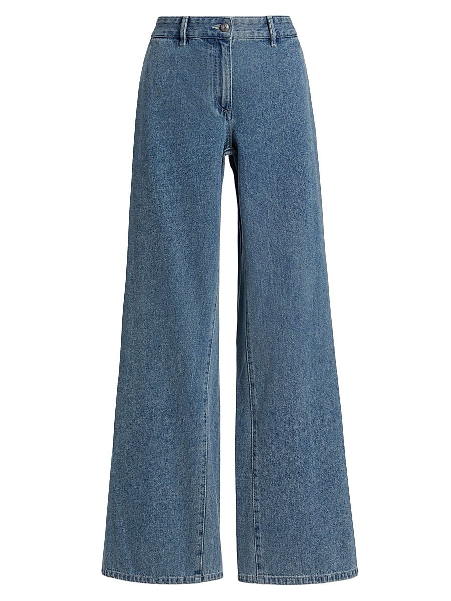 Women's Effie High-Rise Wide-Leg Pants - Indigo - Size 16